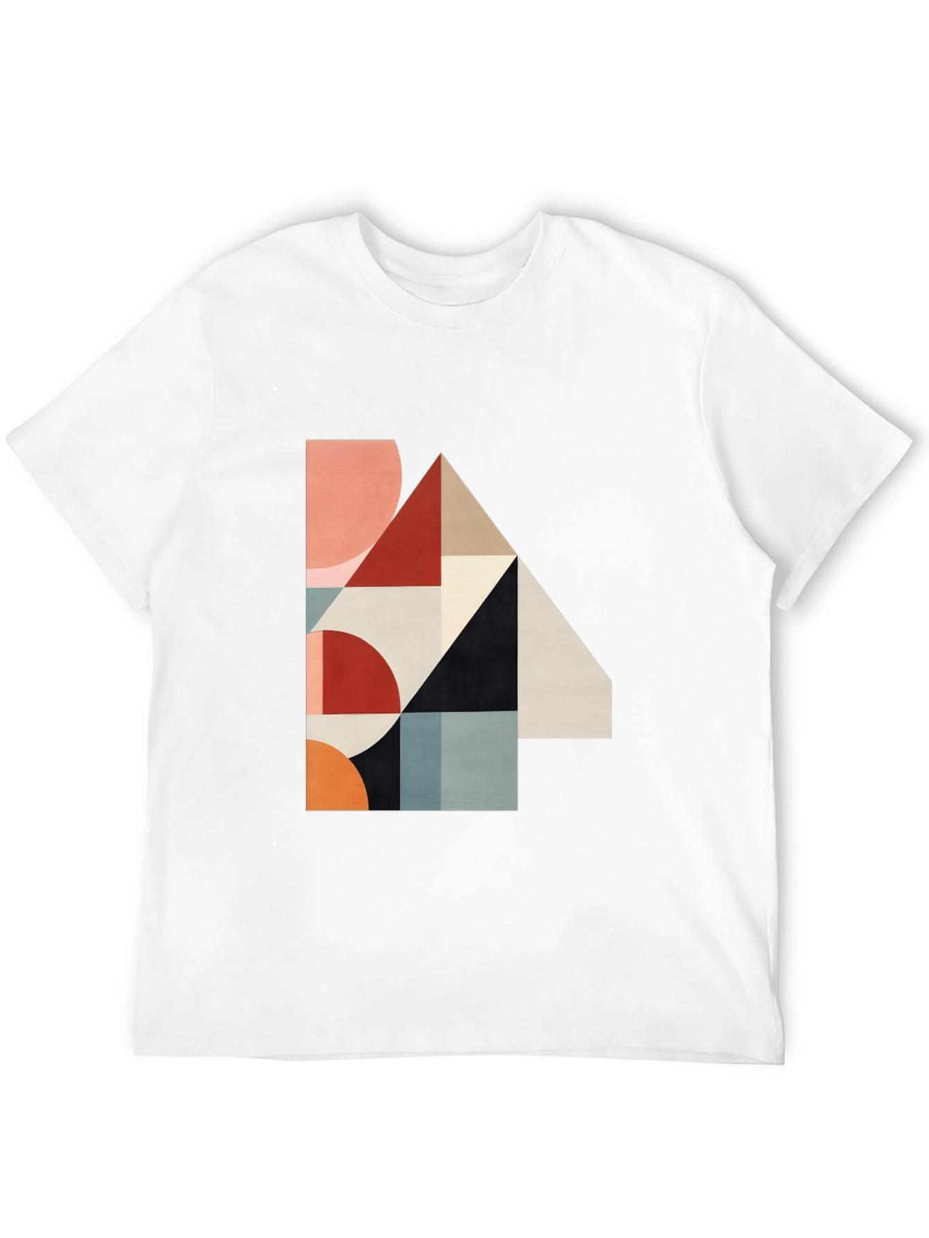 Geometric Print Black T-Shirt