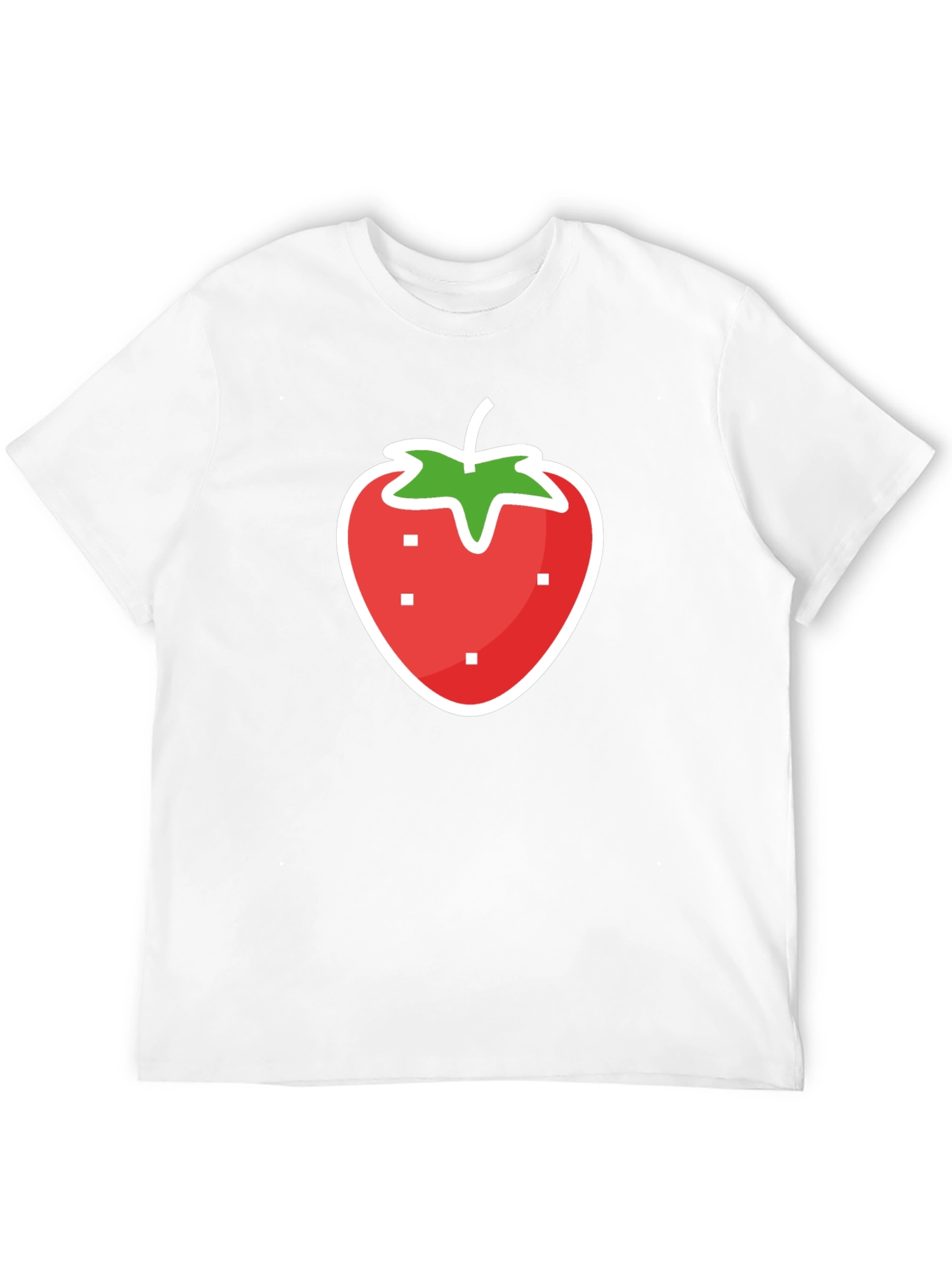 Strawberry Graphic Black T-Shirt