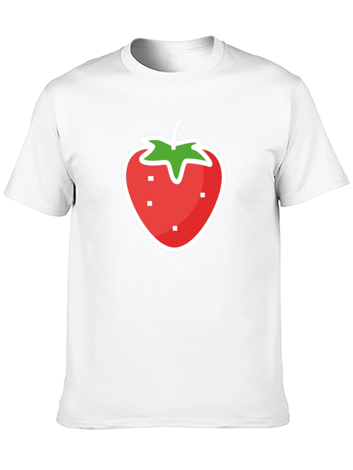 Strawberry Graphic Black T-Shirt