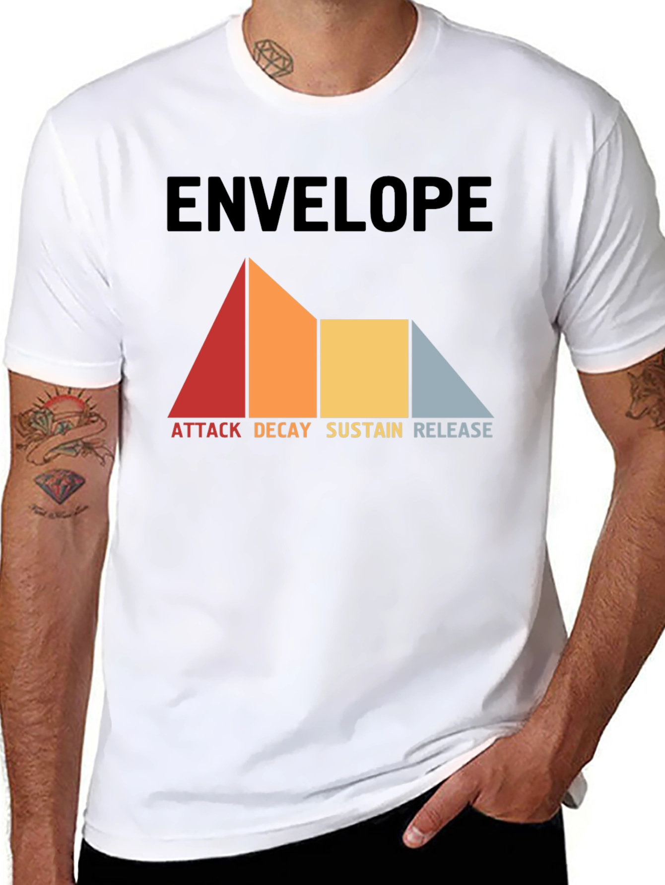 Envelope Synthesizer ADSR Graphic T-Shirt