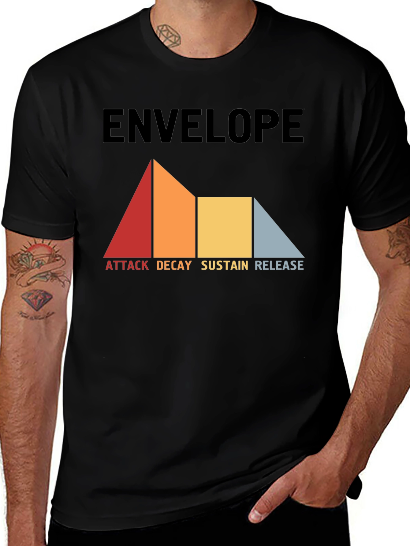 Envelope Synthesizer ADSR Graphic T-Shirt