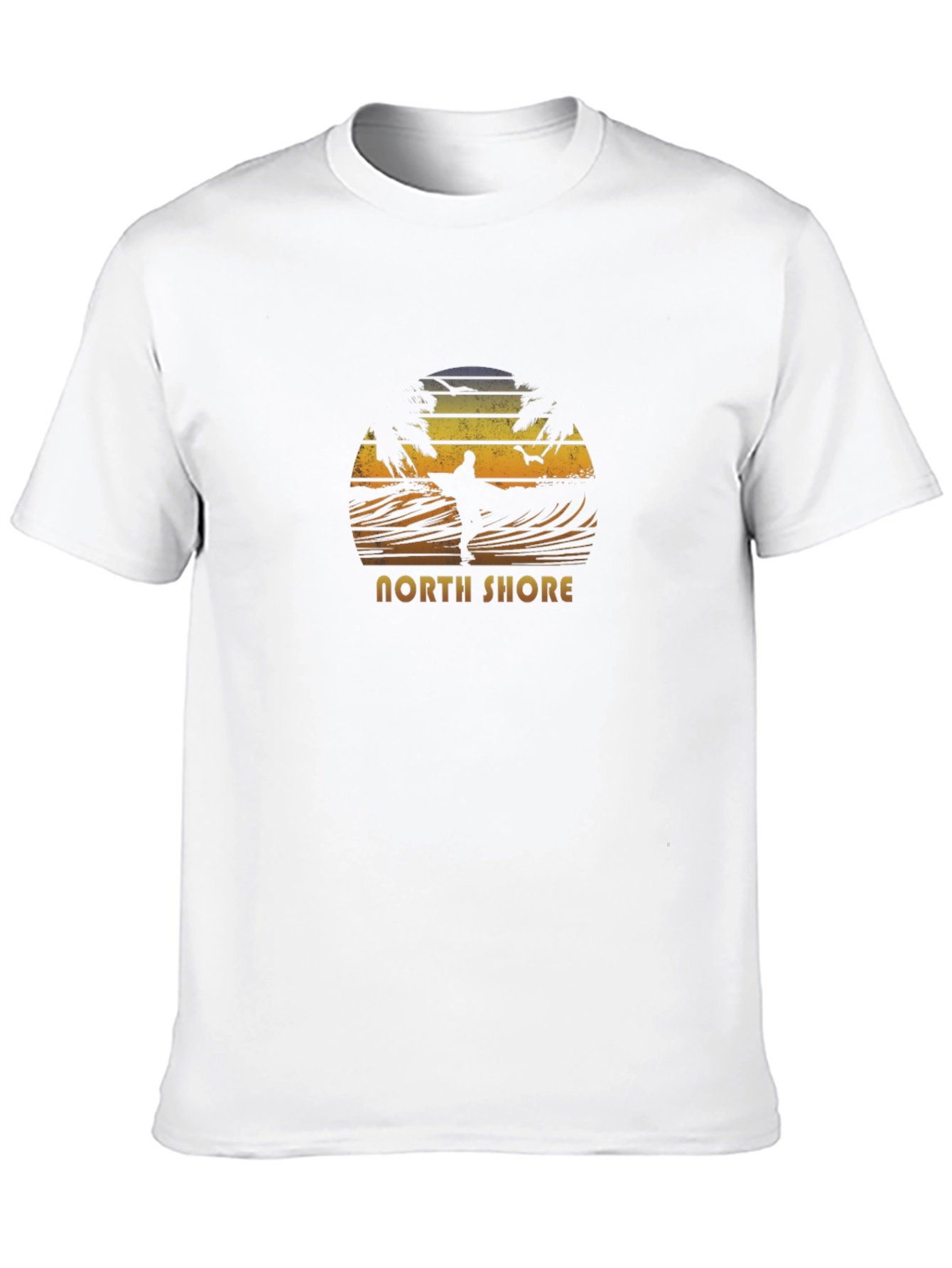 North Shore Surfer Graphic Tee - Black
