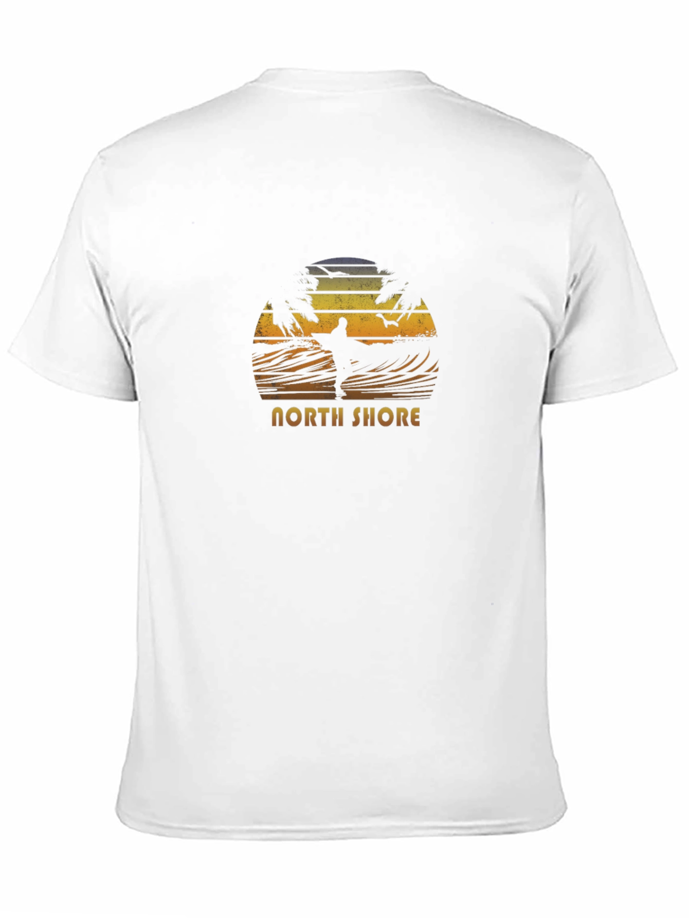 North Shore Surfer Graphic Tee - Black