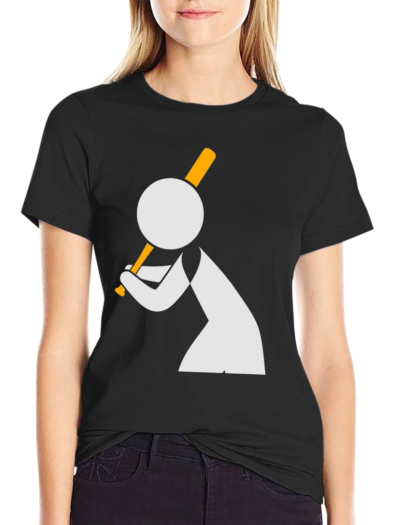Batter Graphic T-Shirt - Black Baseball Tee