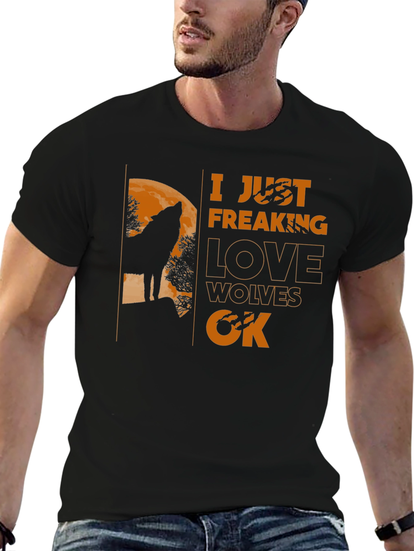 I Just Freaking Love Wolves T-Shirt - Unique Design
