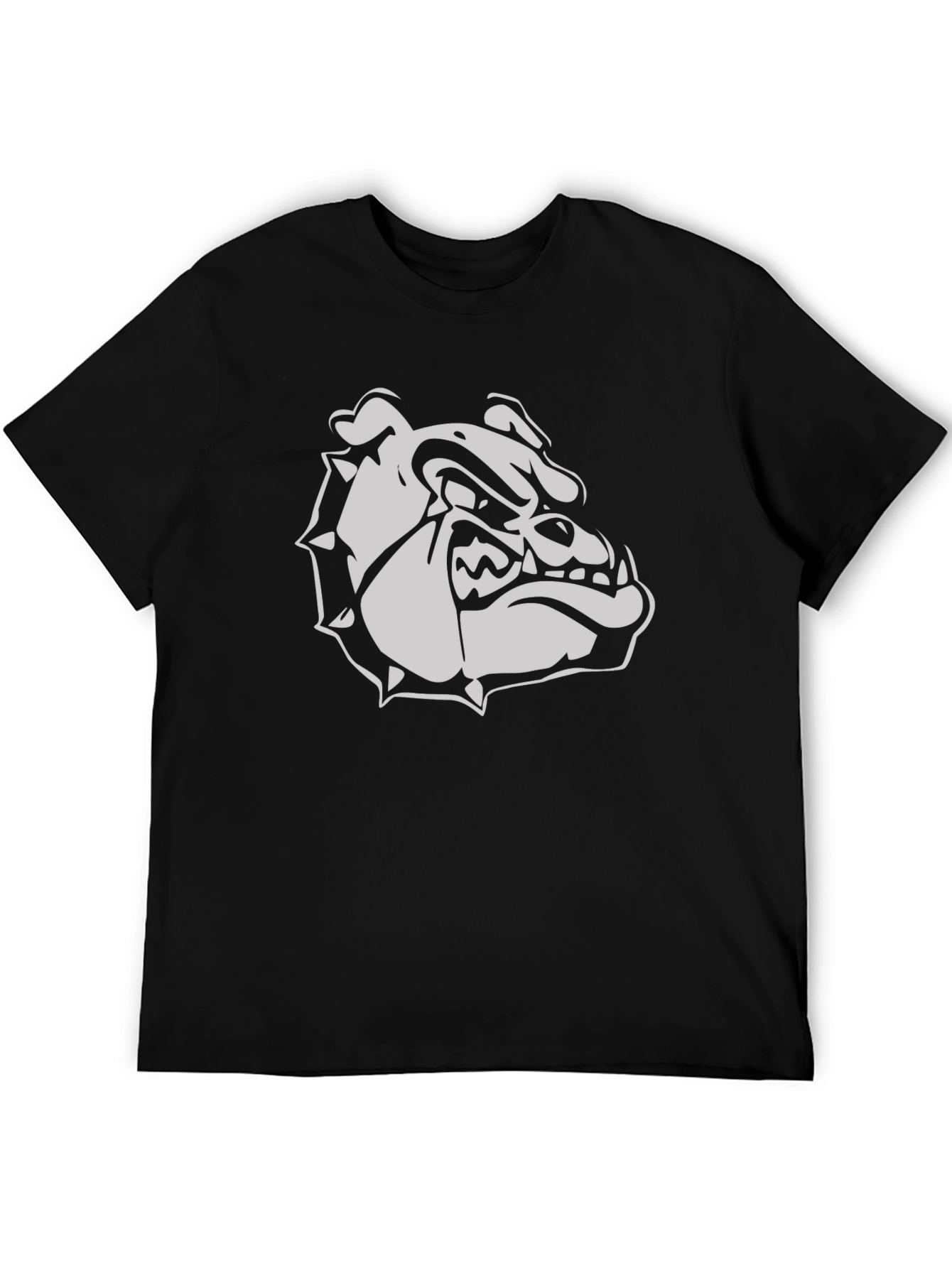 Bulldog Graphic Tee - Mens Casual Crew Neck Shirt