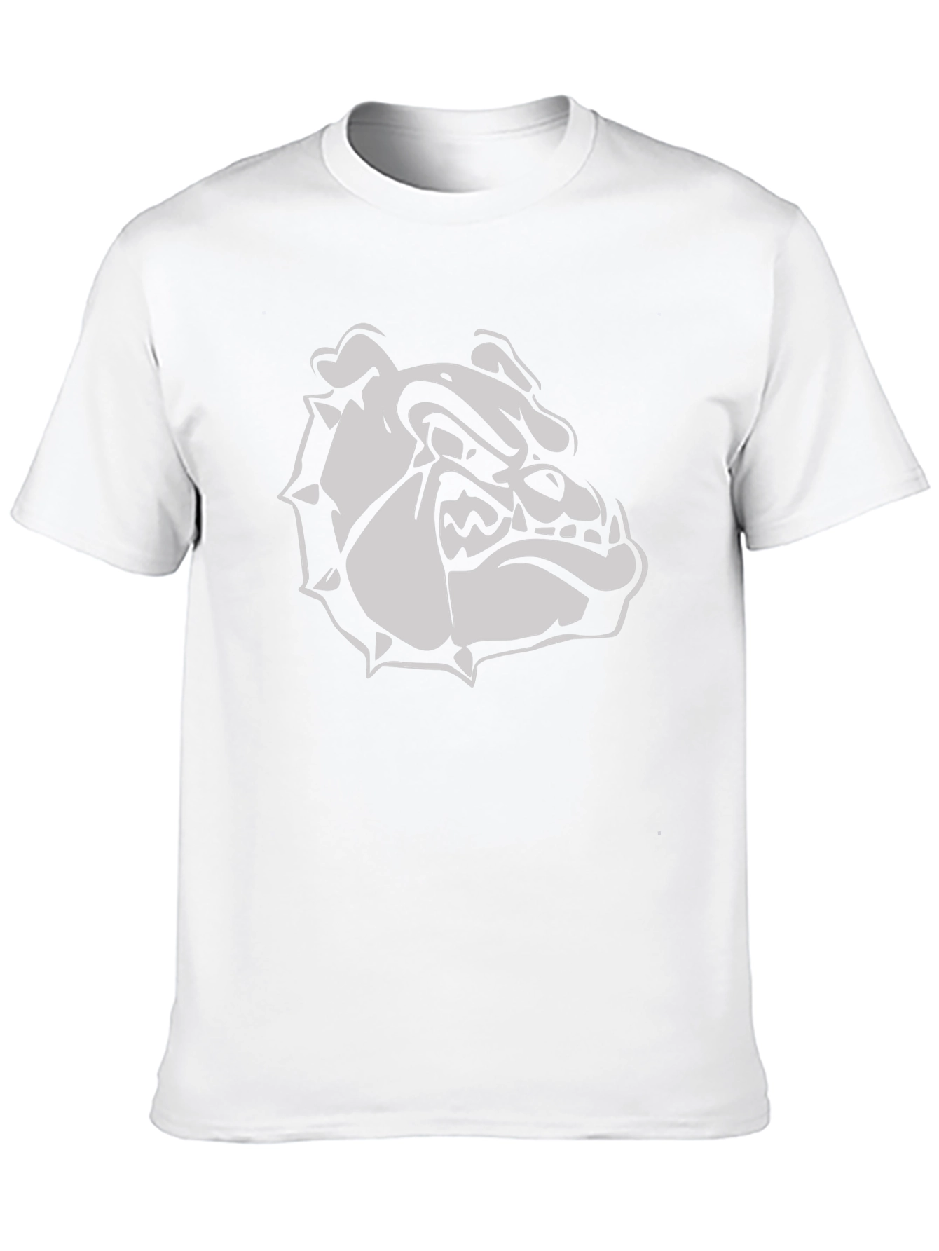Bulldog Graphic Tee - Mens Casual Crew Neck Shirt