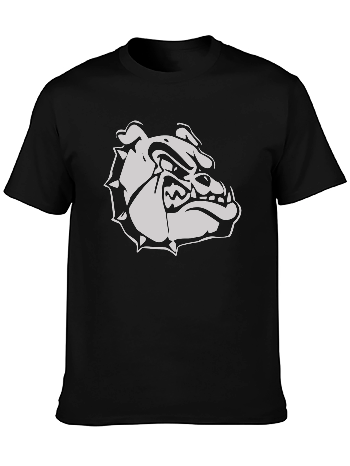 Bulldog Graphic Tee - Mens Casual Crew Neck Shirt