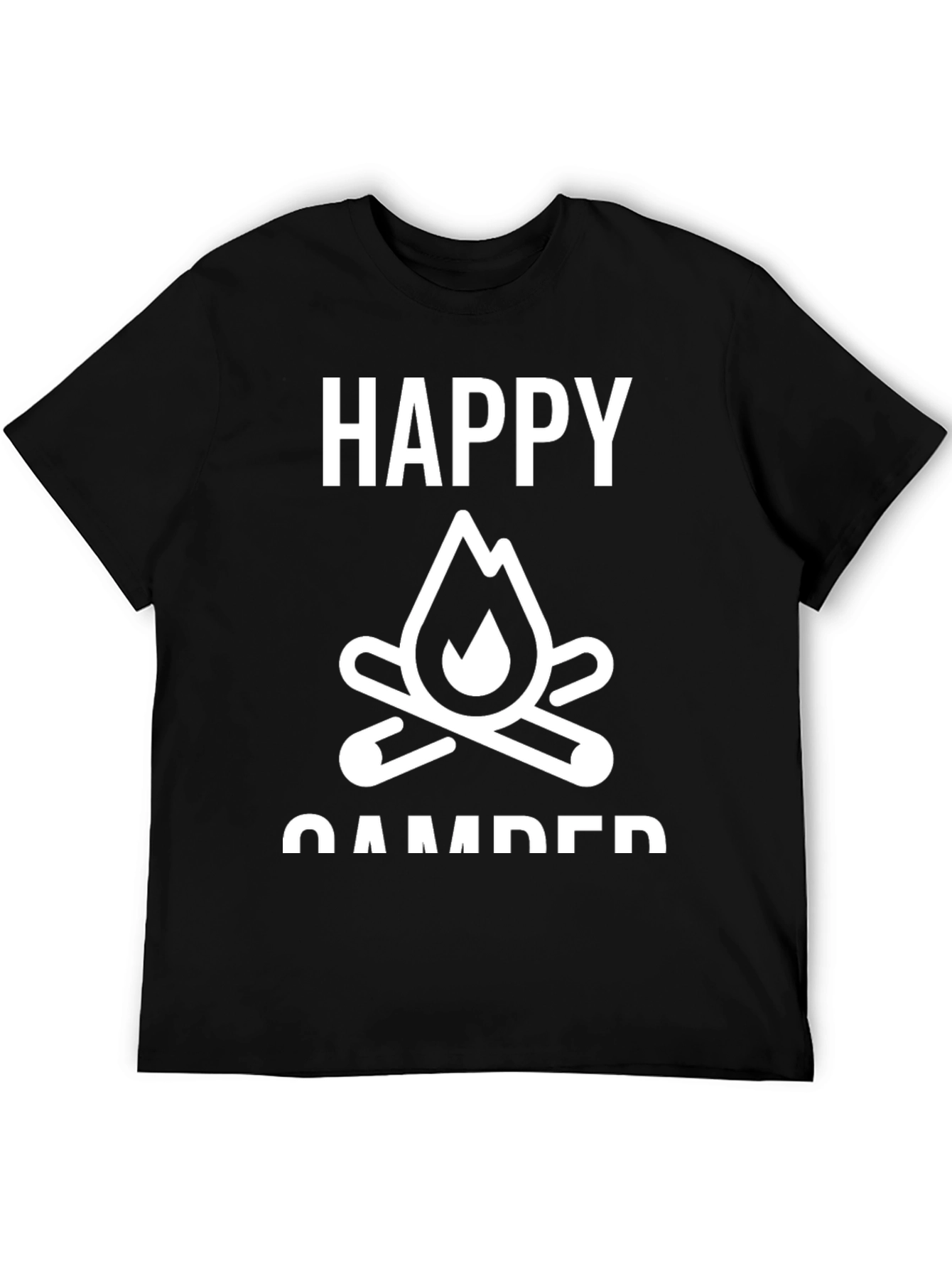 Happy Camper Graphic Tee - Camping Adventure Shirt