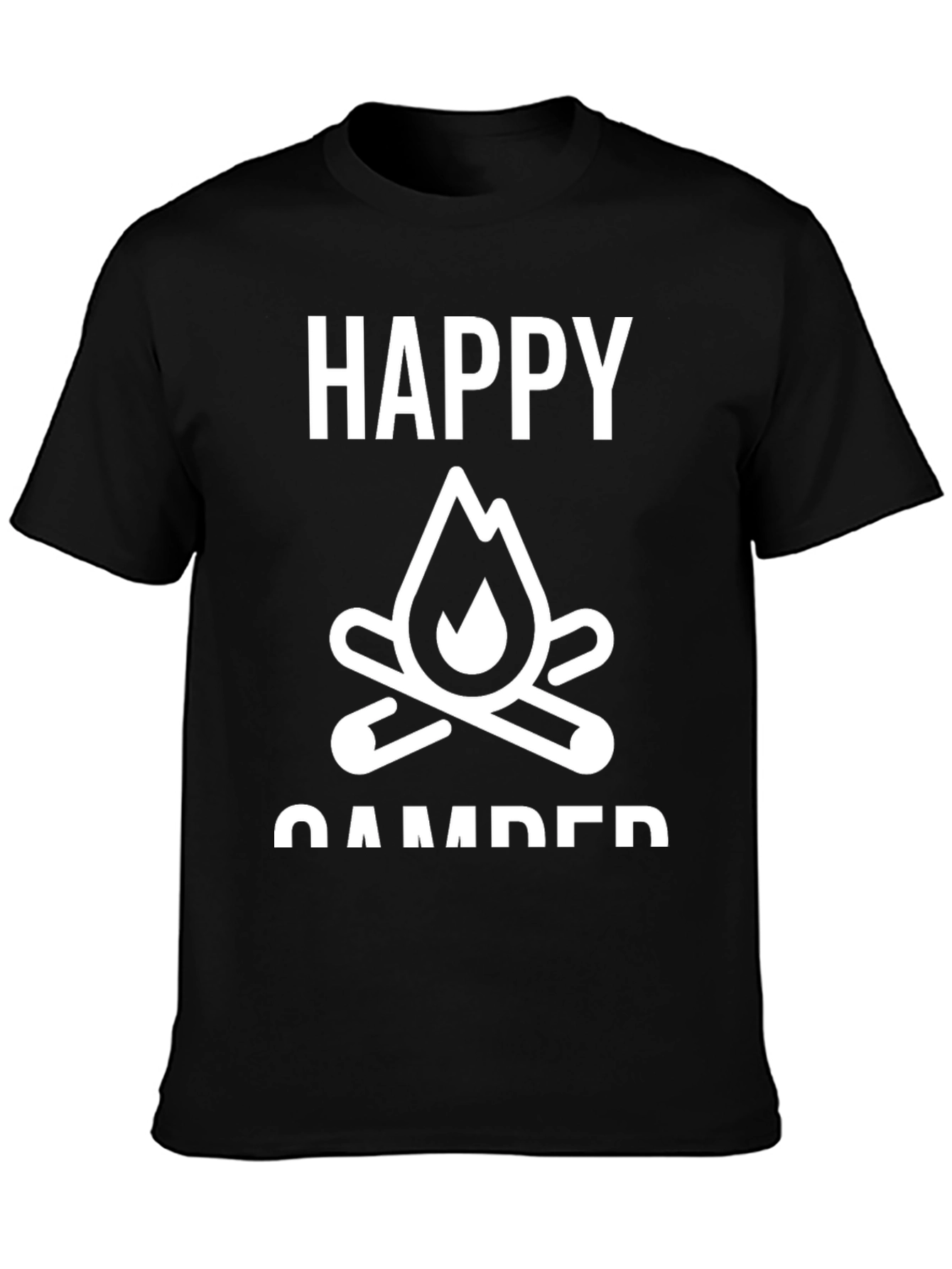 Happy Camper Graphic Tee - Camping Adventure Shirt