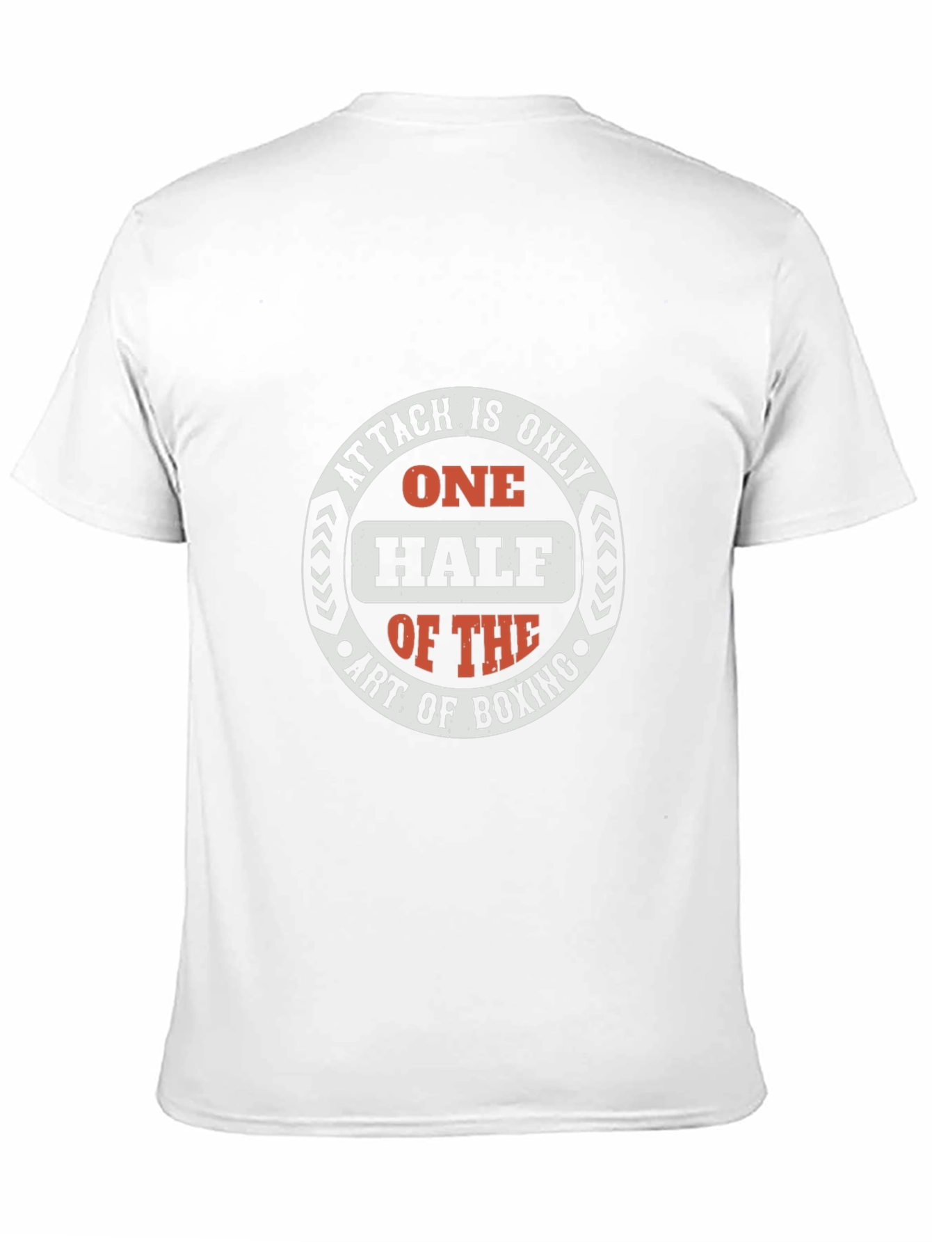 Boxing Art Graphic Tee - Attack is Only Half