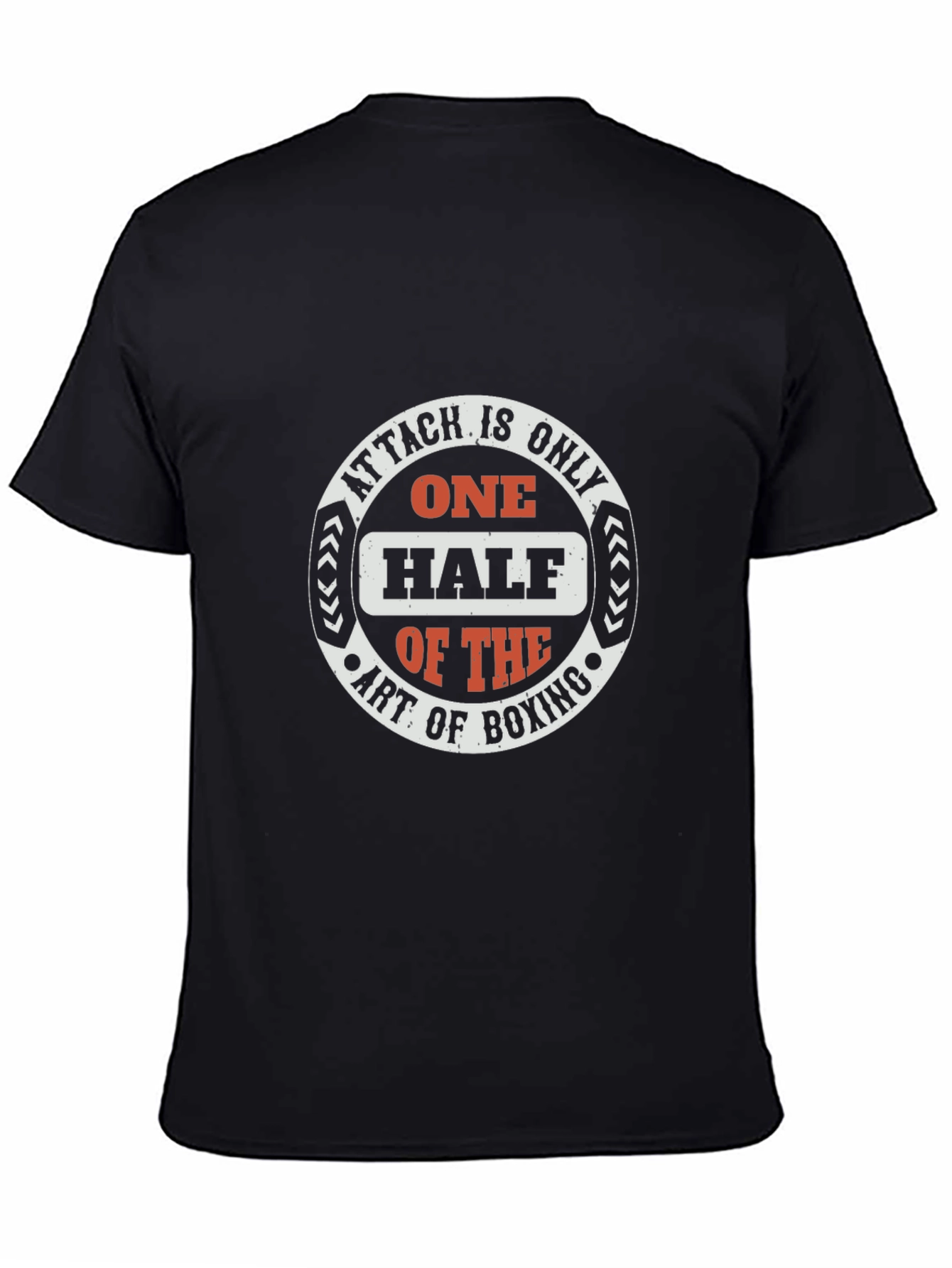 Boxing Art Graphic Tee - Attack is Only Half