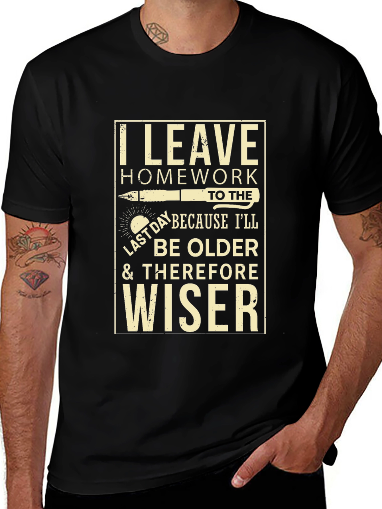 I Leave Homework to the Last Day T-Shirt