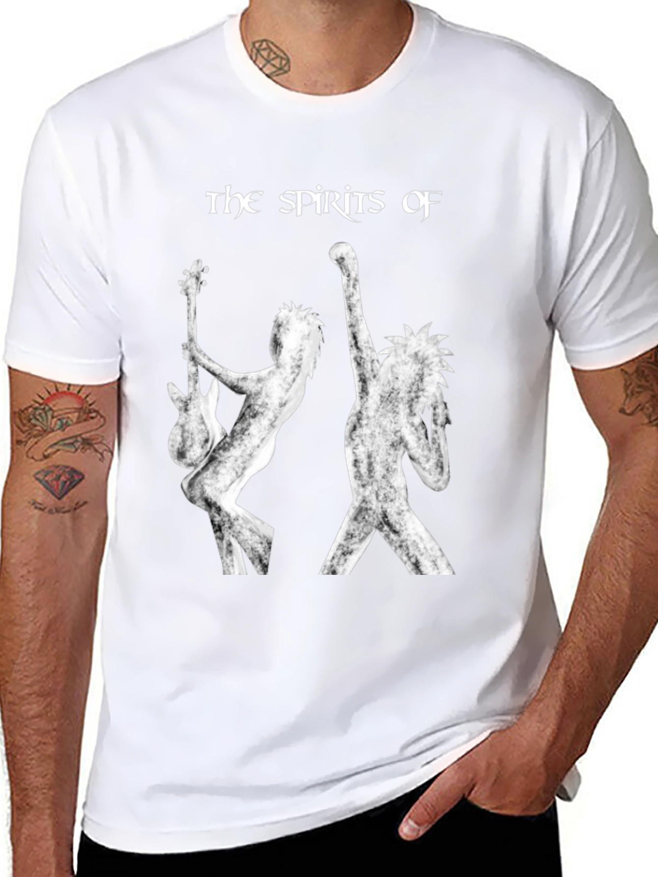 The Spirits Of Band Black T-Shirt
