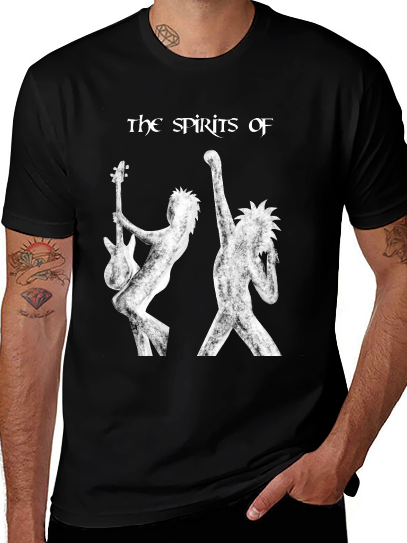The Spirits Of Band Black T-Shirt
