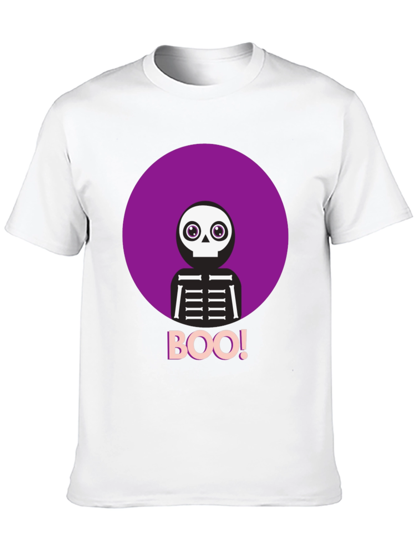 Boo! Skeleton Graphic Tee - Halloween Shirt