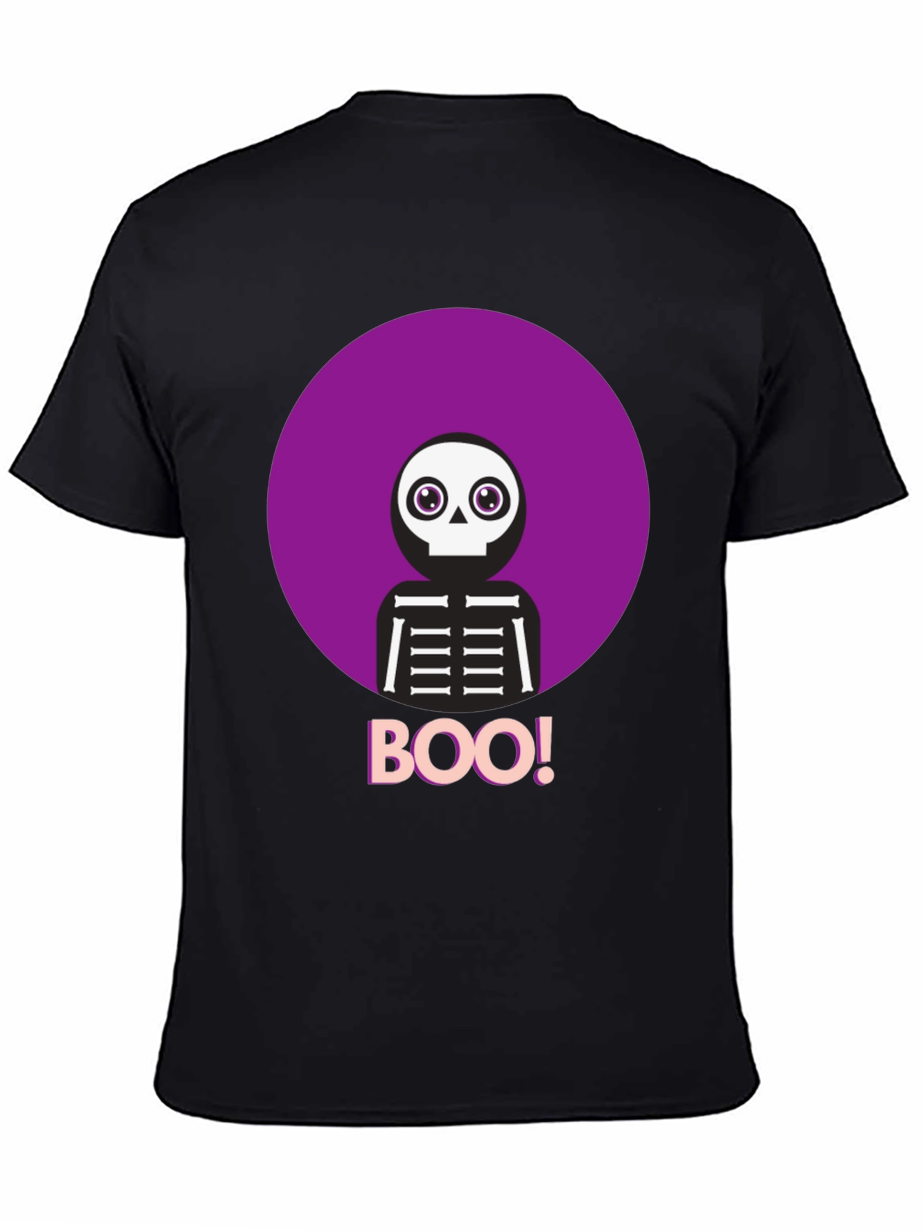 Boo! Skeleton Graphic Tee - Halloween Shirt
