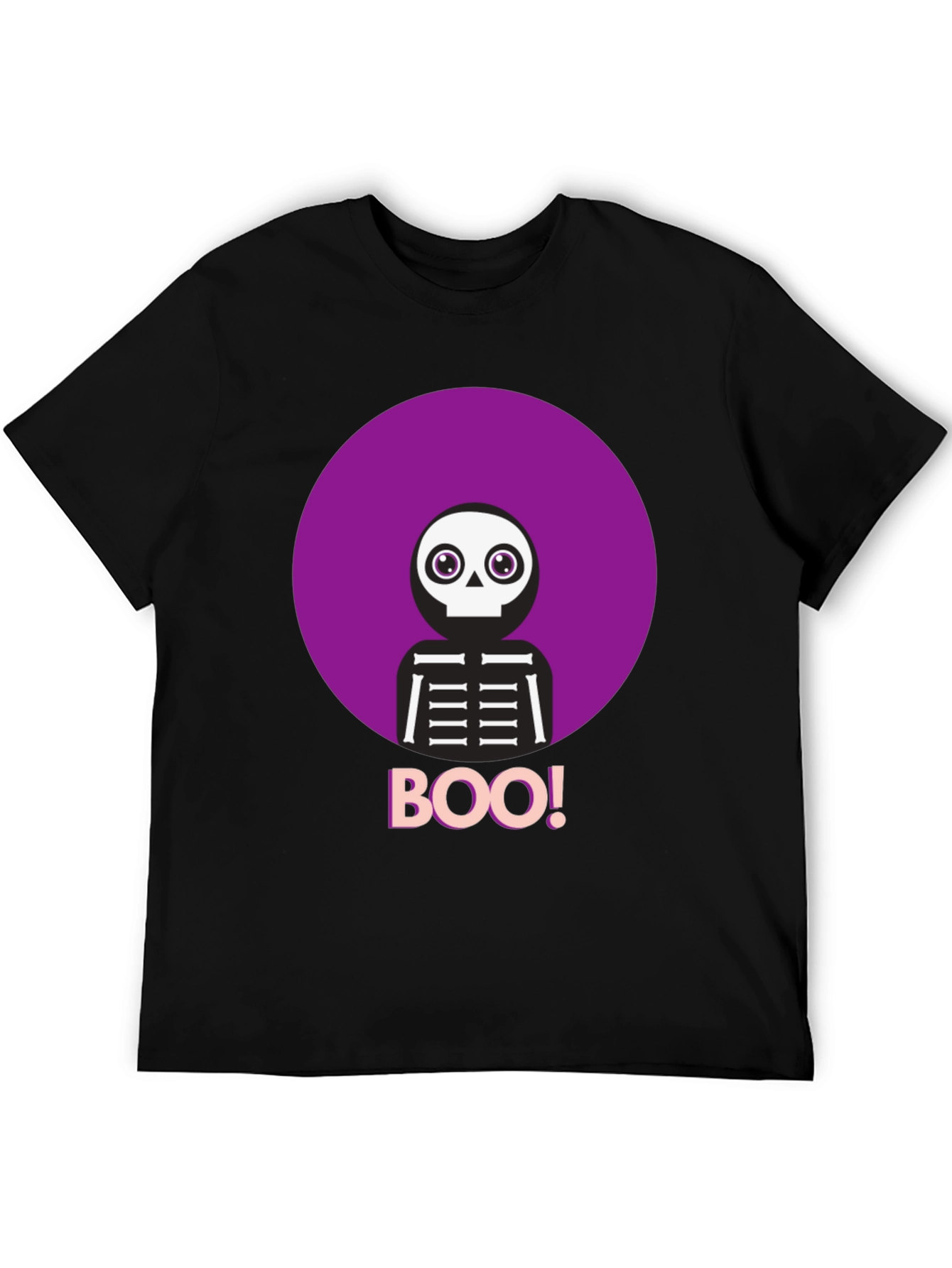Boo! Skeleton Graphic Tee - Halloween Shirt