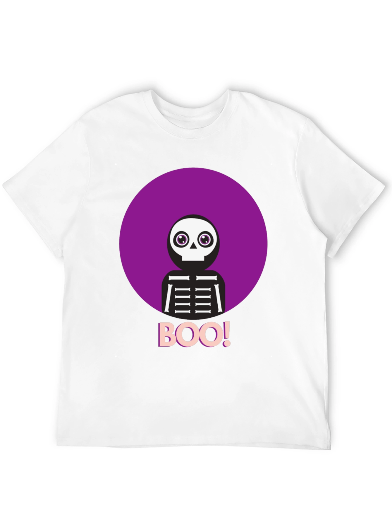 Boo! Skeleton Graphic Tee - Halloween Shirt