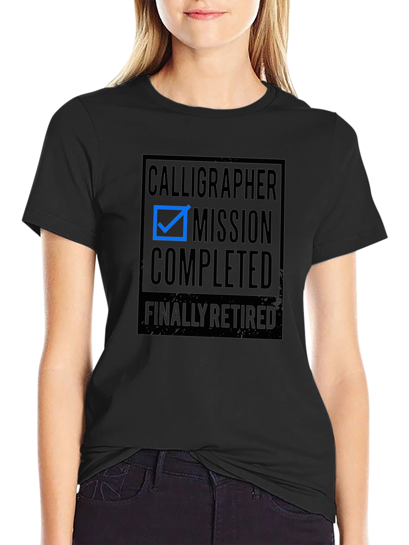 Calligrapher Mission Completed Retirement T-Shirt