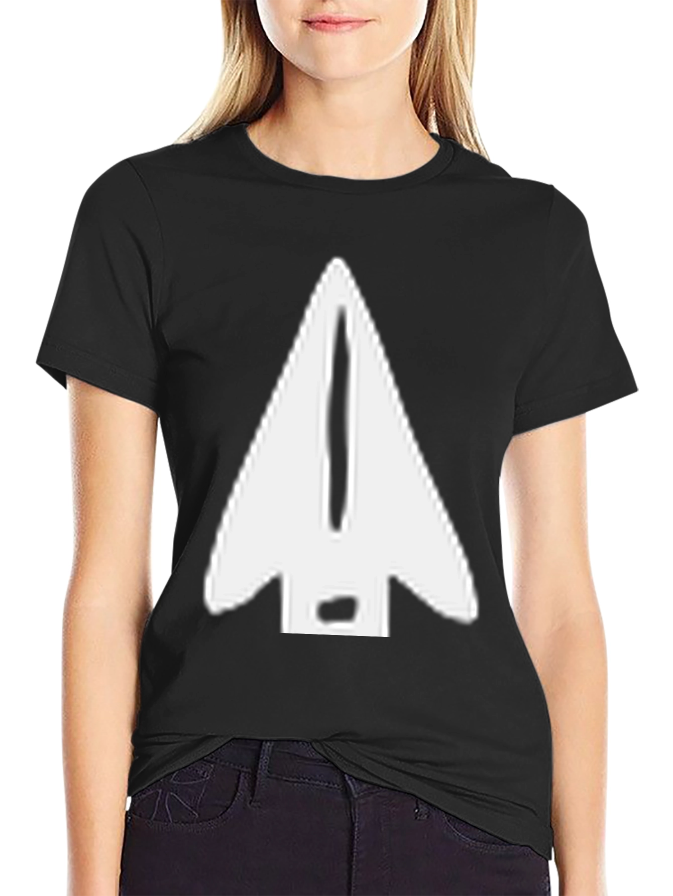 Arrowhead Graphic Tee - Black Cotton T-Shirt