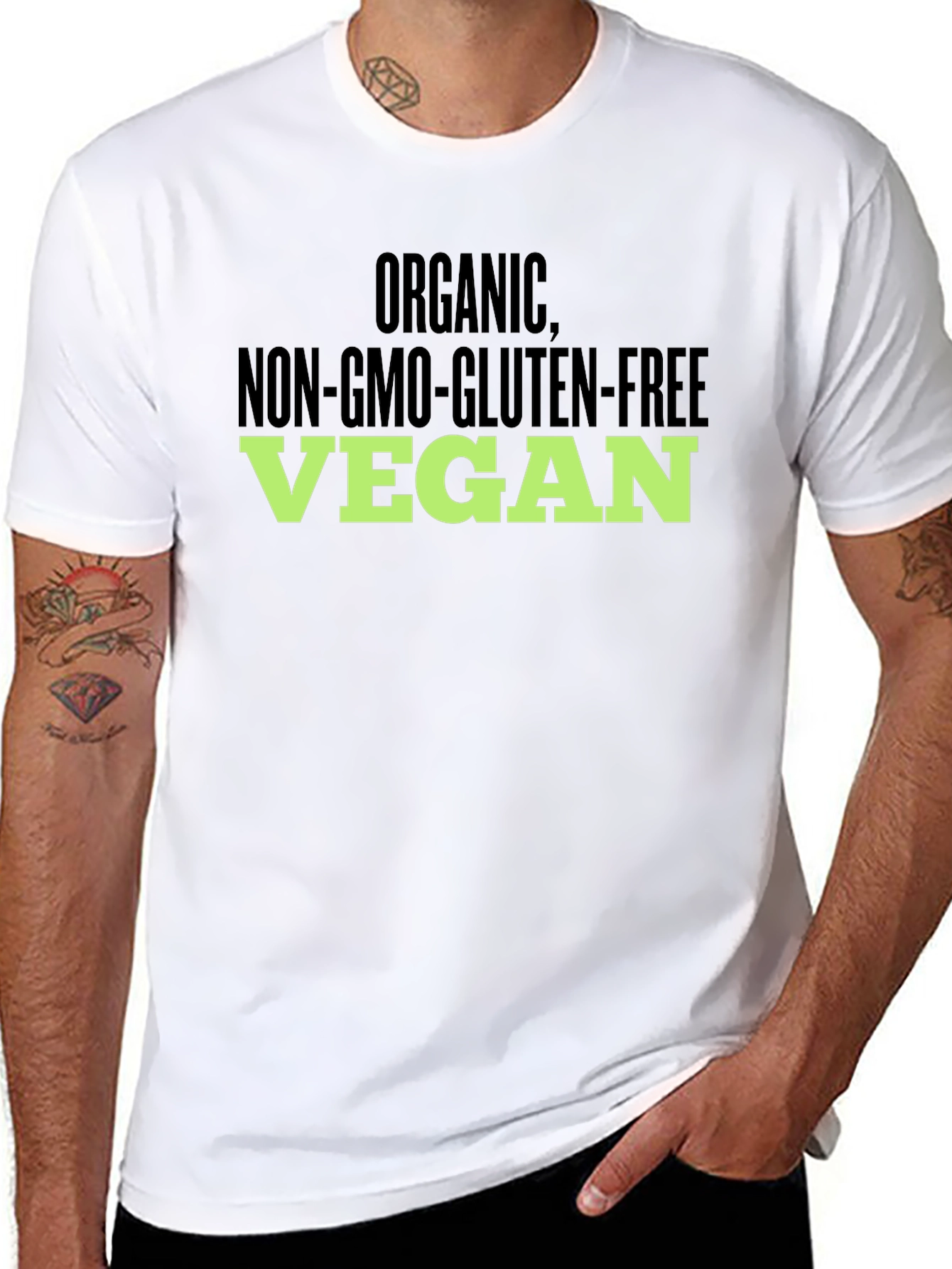 Organic Non-GMO Vegan Graphic T-Shirt