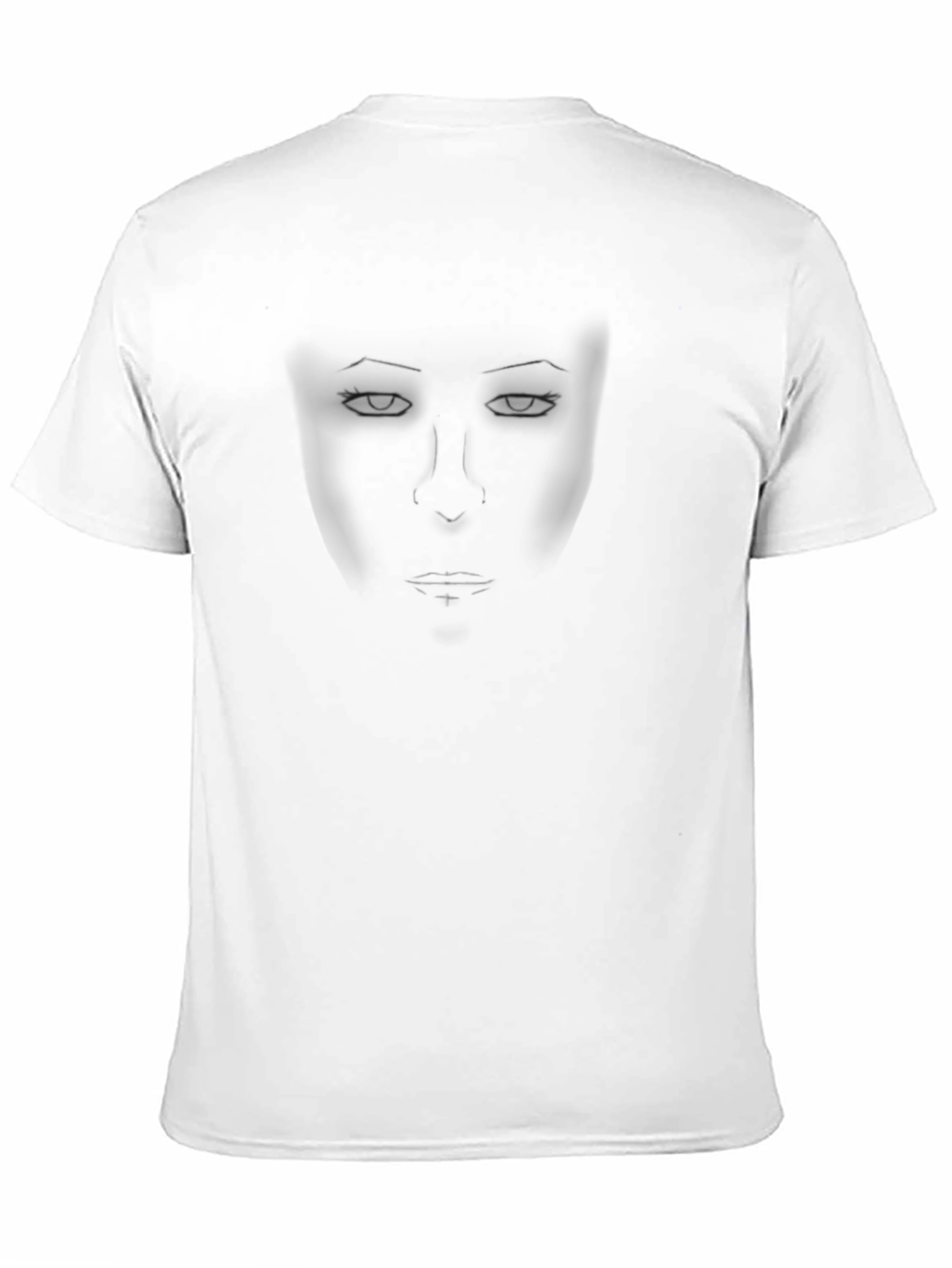 Mysterious Face Black T-Shirt