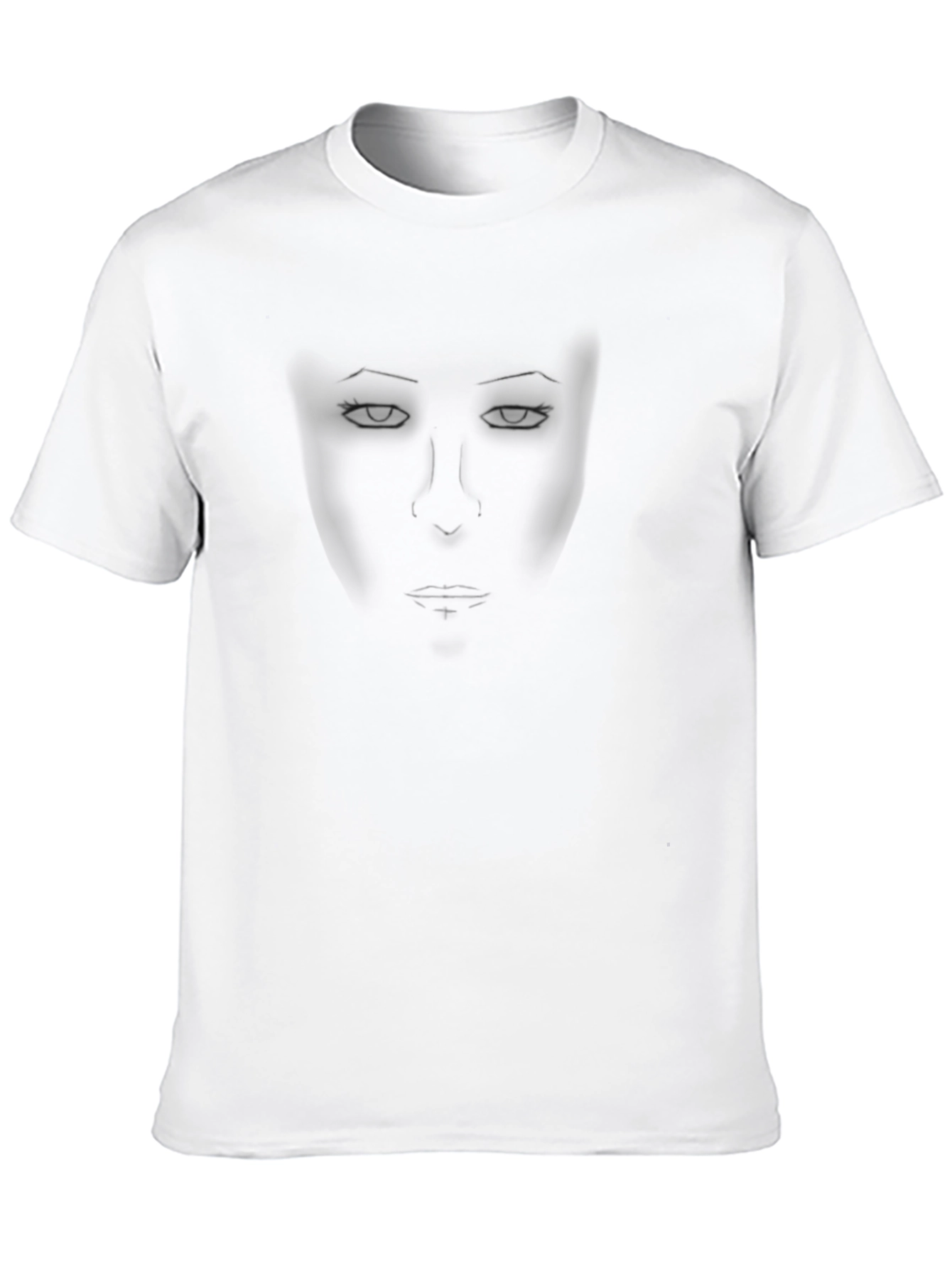 Mysterious Face Black T-Shirt