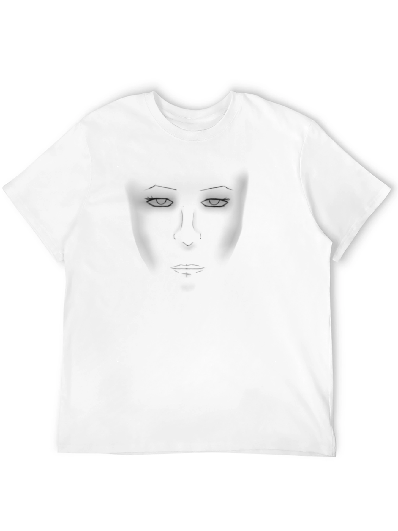 Mysterious Face Black T-Shirt
