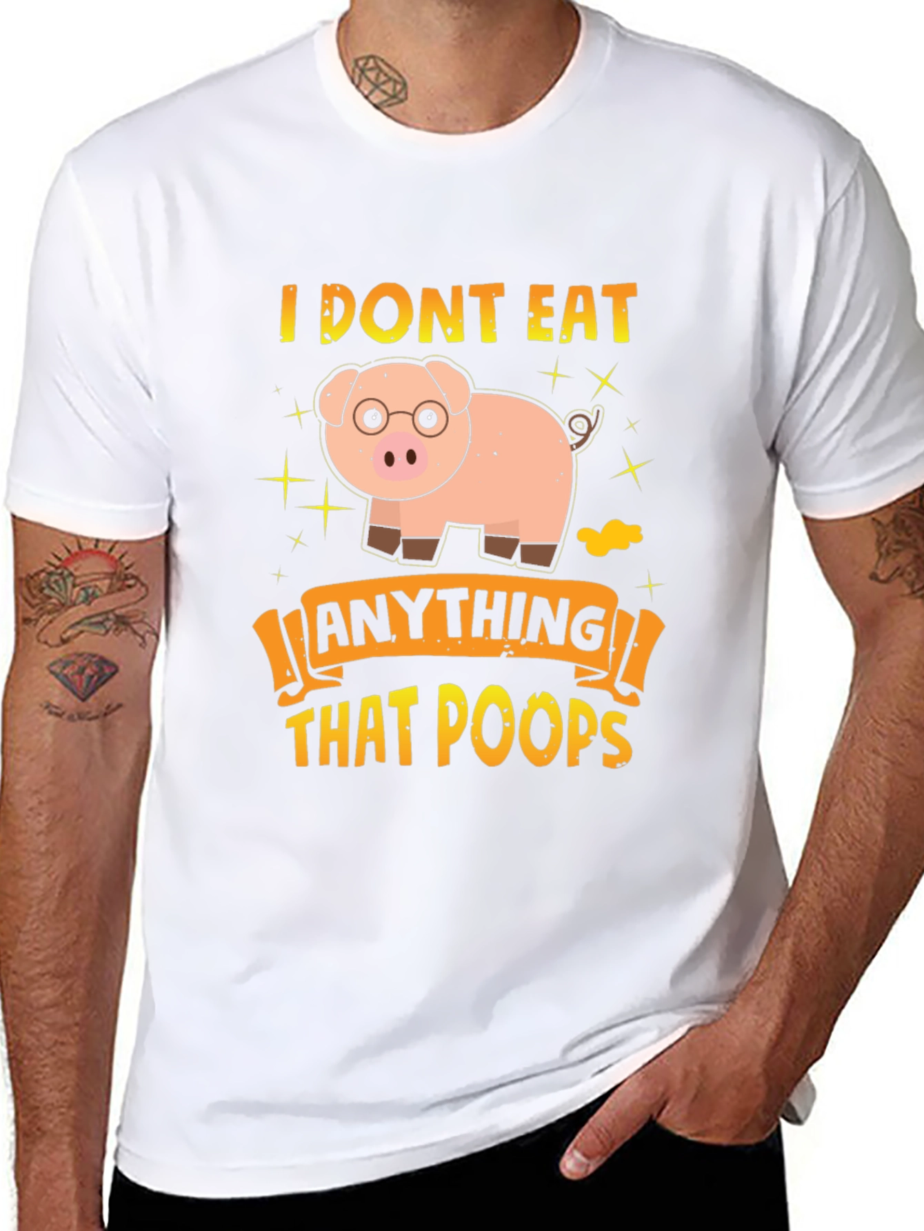 Funny Vegan Pig T-Shirt