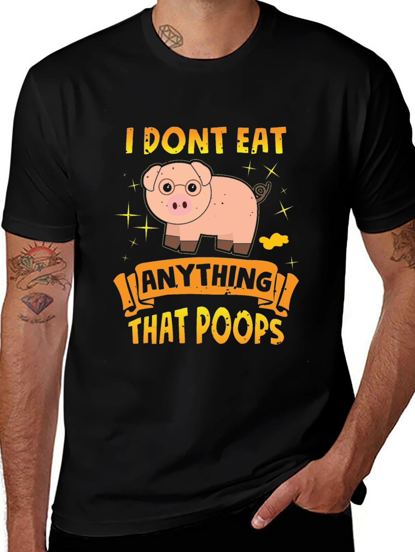 Funny Vegan Pig T-Shirt