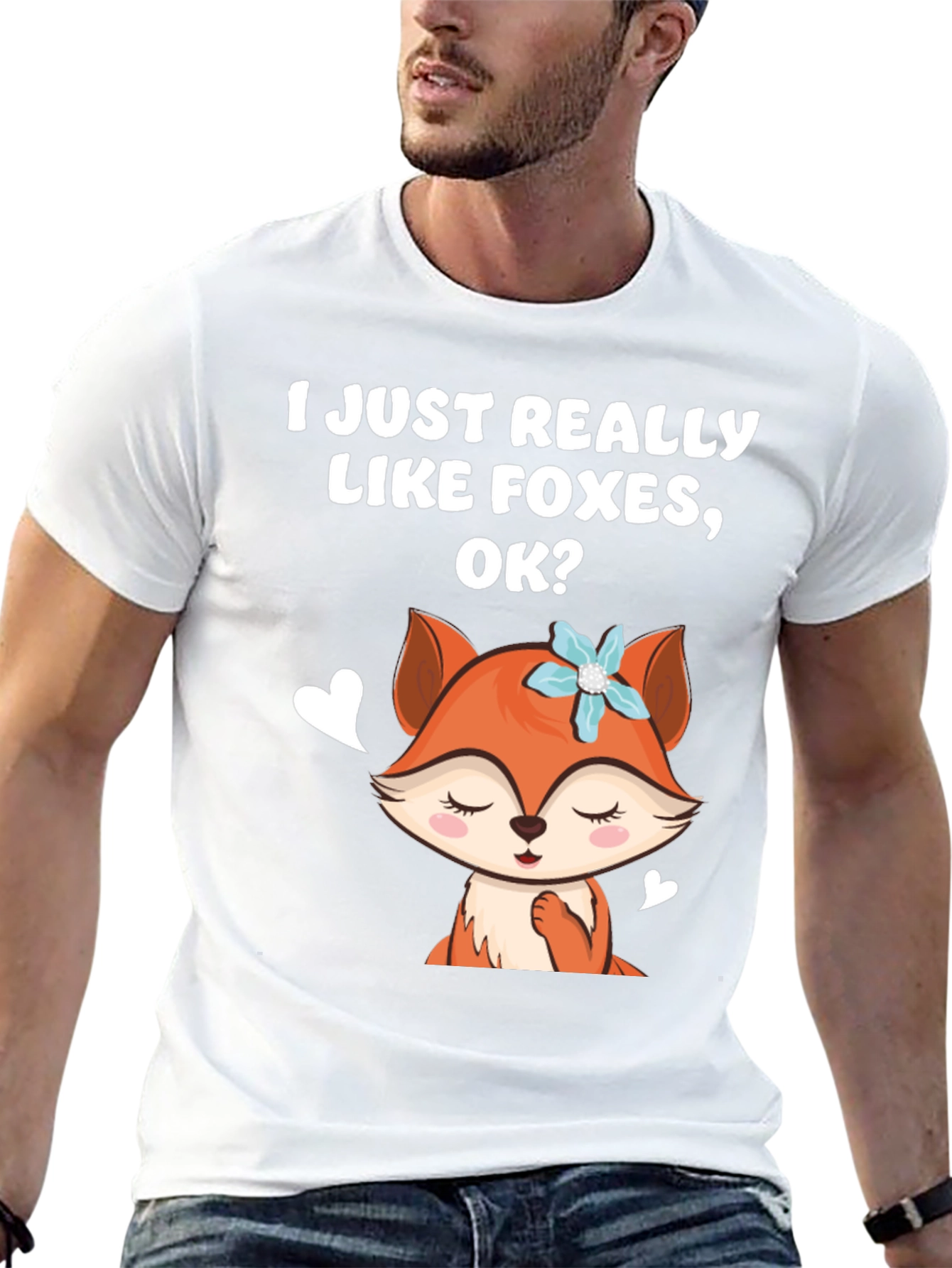 I Like Foxes Cute Graphic T-Shirt