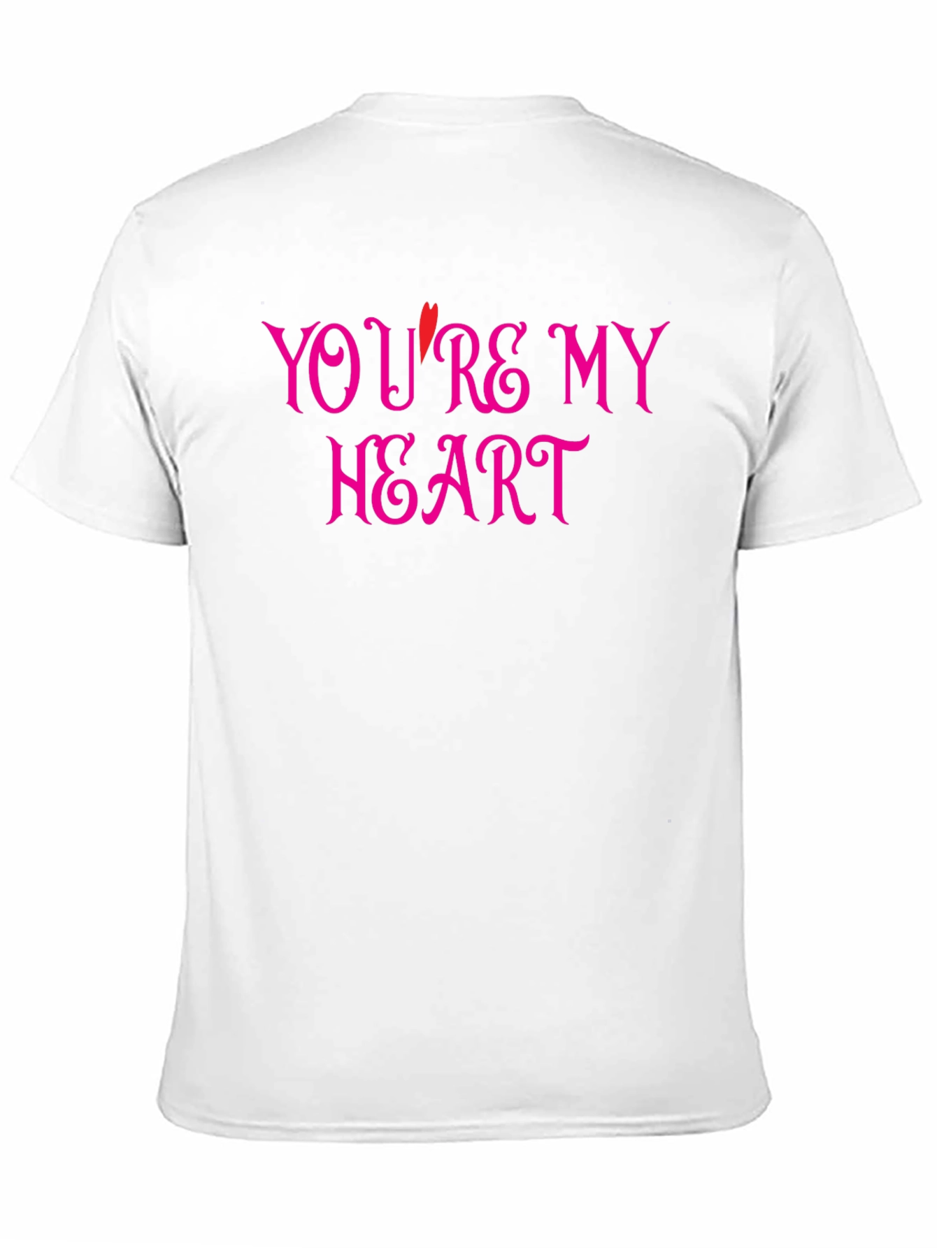 Youre My Heart Graphic Tee - Black Cotton