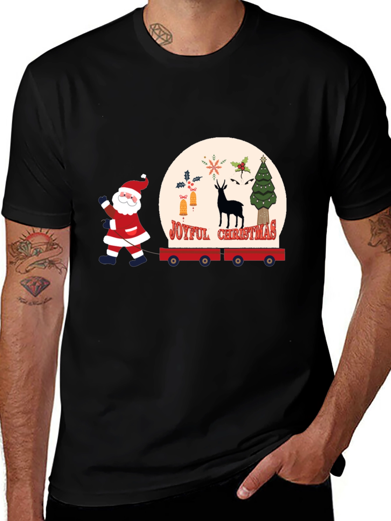 Joyful Christmas Santa T-Shirt