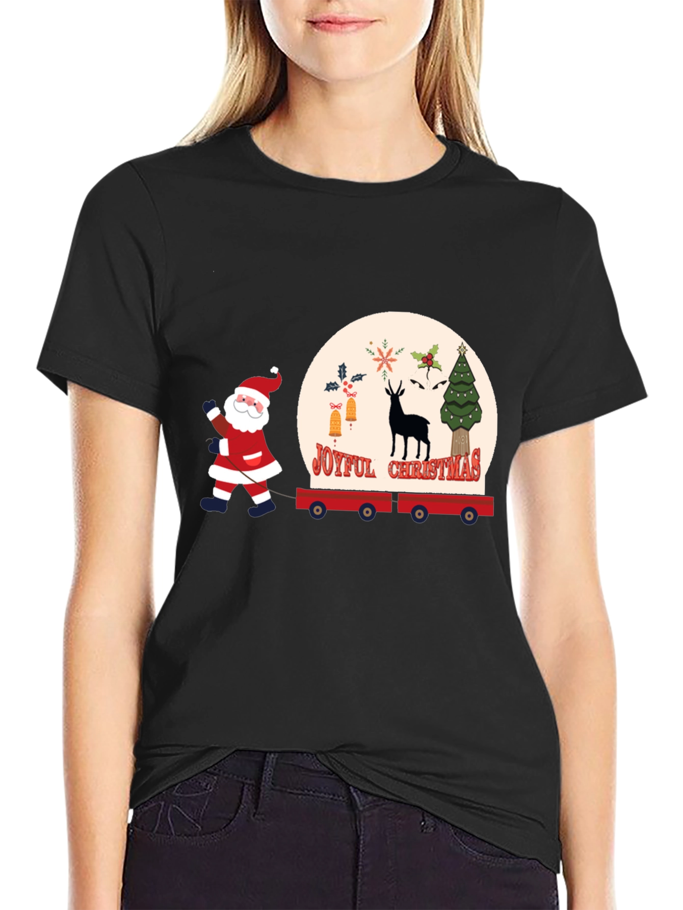 Joyful Christmas Santa T-Shirt