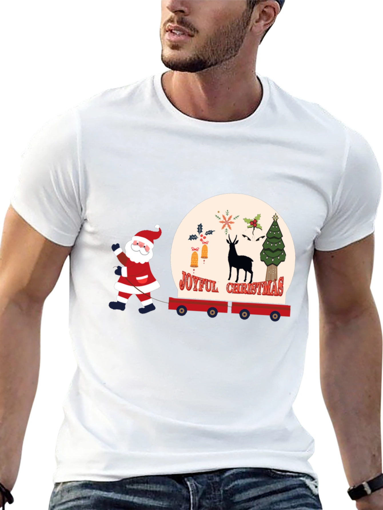Joyful Christmas Santa T-Shirt