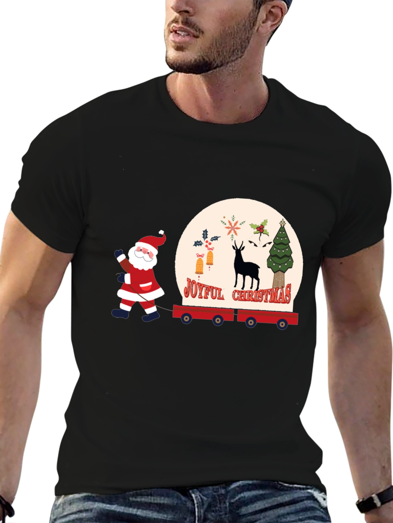 Joyful Christmas Santa T-Shirt