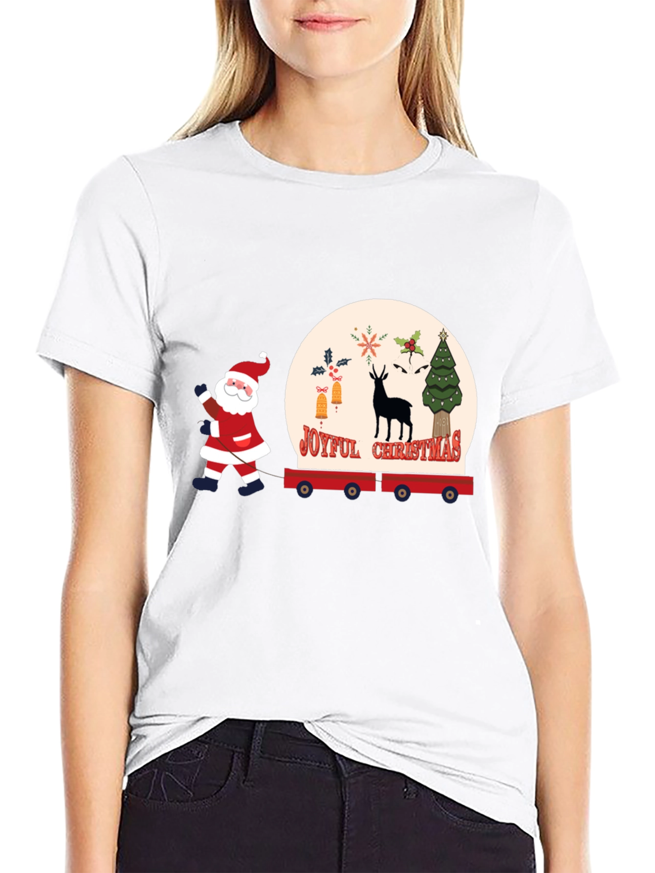 Joyful Christmas Santa T-Shirt
