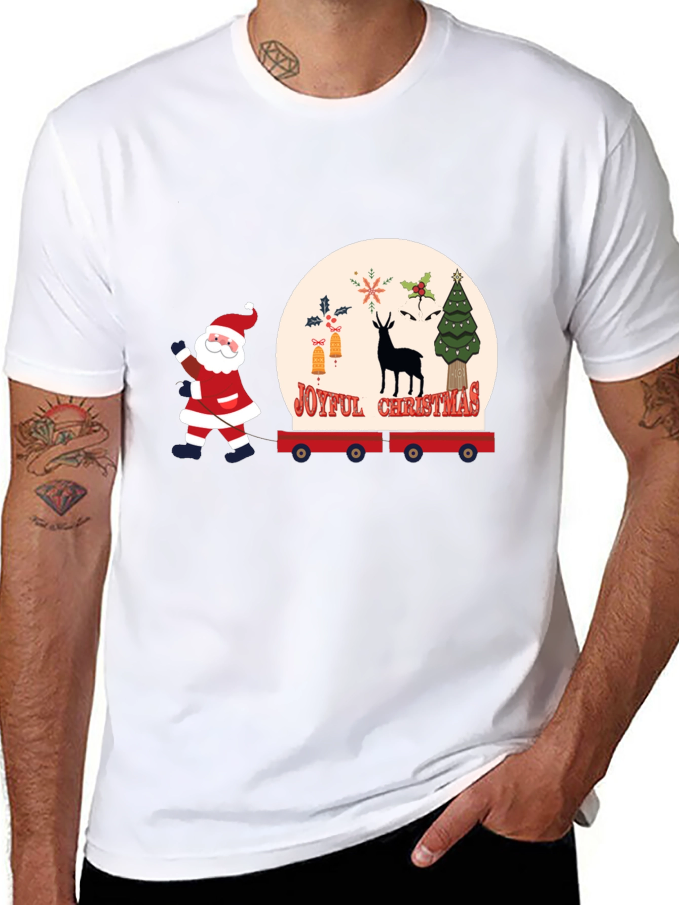 Joyful Christmas Santa T-Shirt