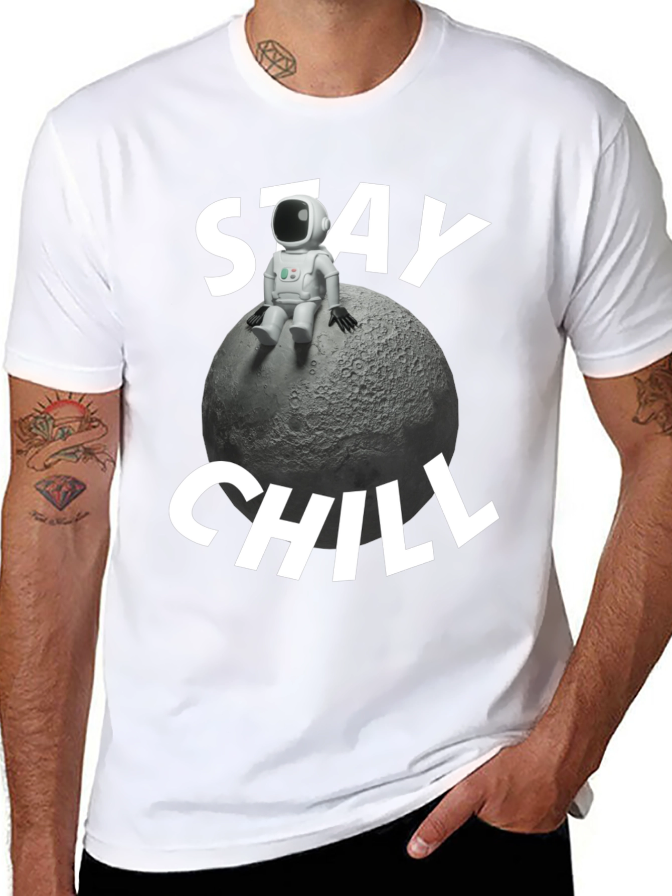 Stay Chill Astronaut Moon T-Shirt