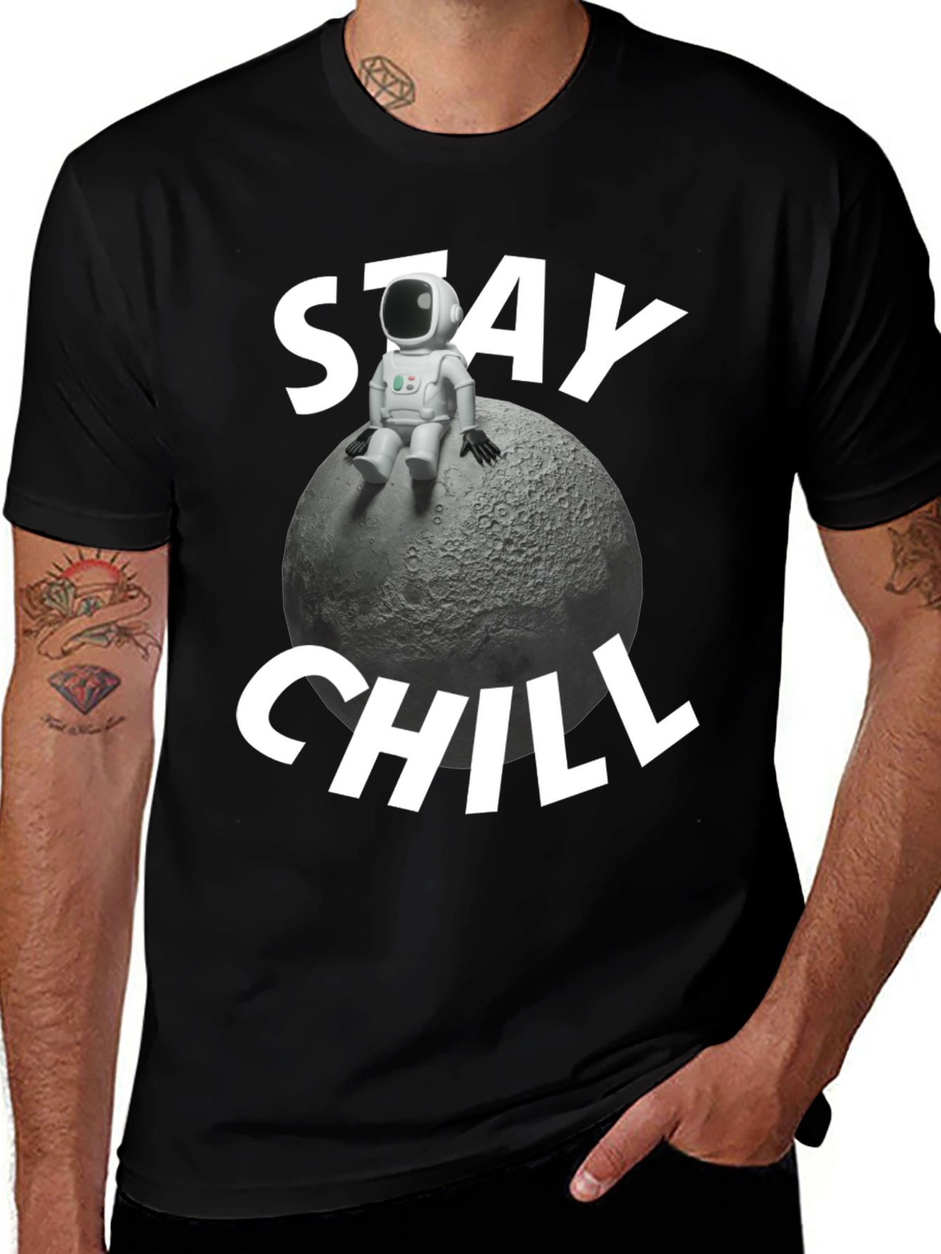 Stay Chill Astronaut Moon T-Shirt