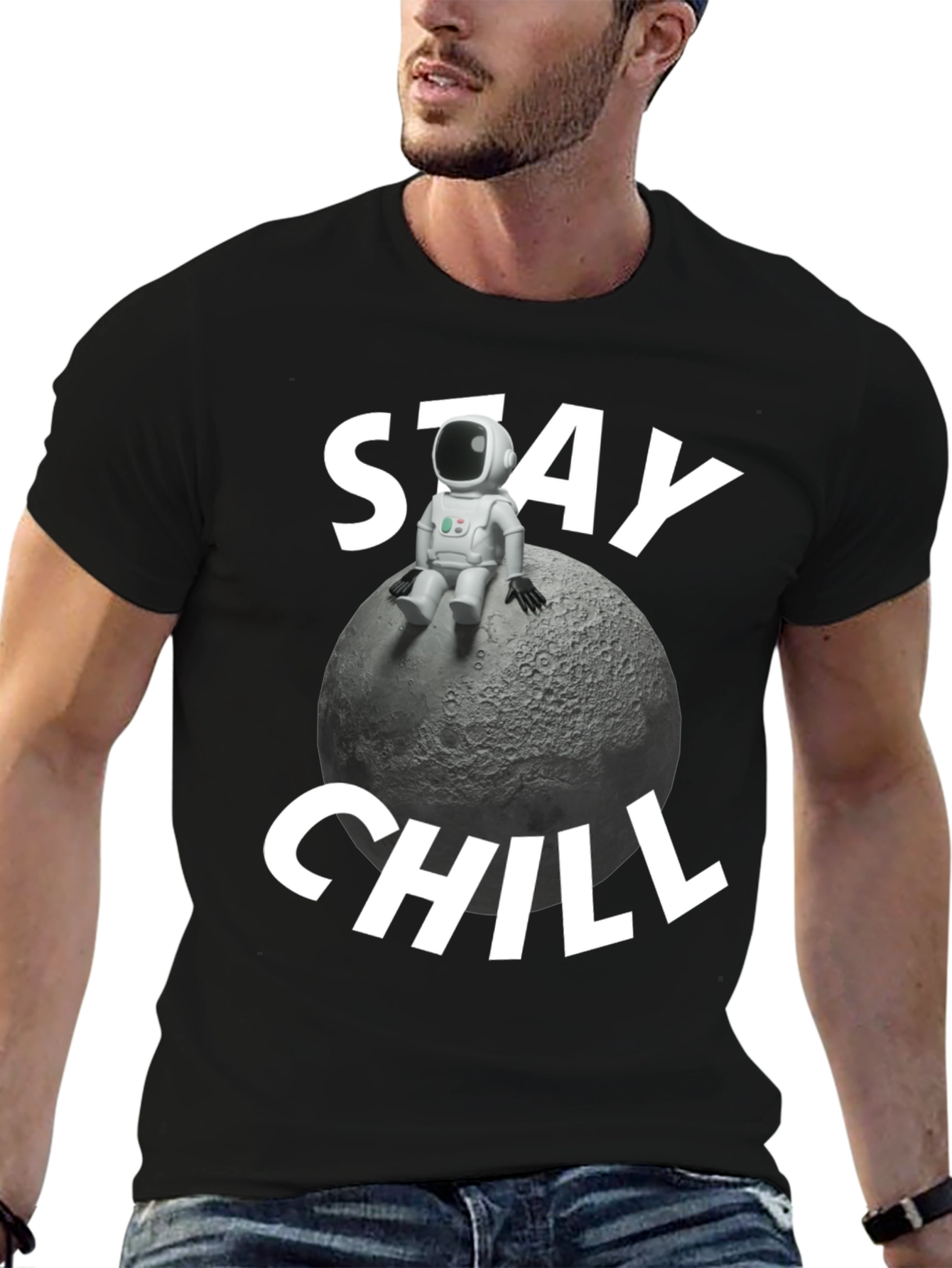 Stay Chill Astronaut Moon T-Shirt