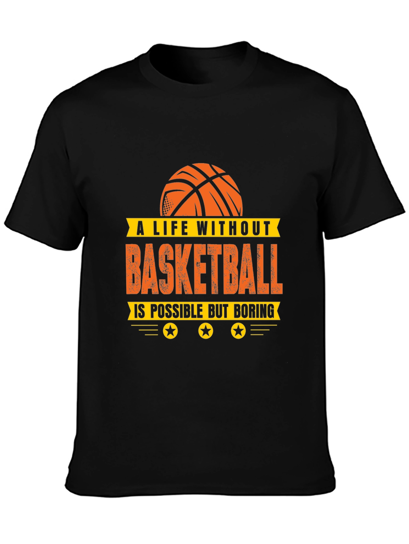 Basketball Life T-Shirt - Unisex Black Tee