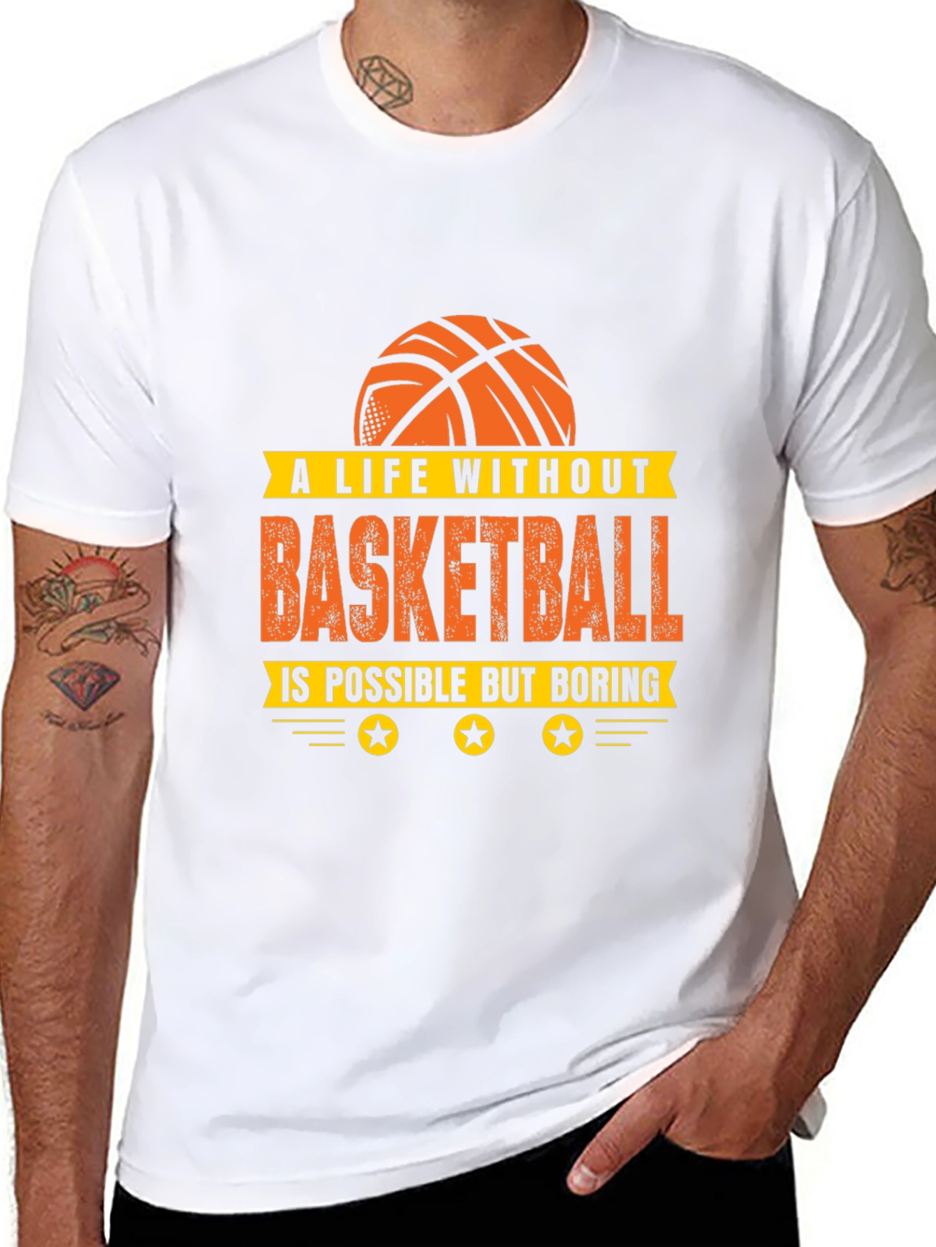 Basketball Life T-Shirt - Unisex Black Tee