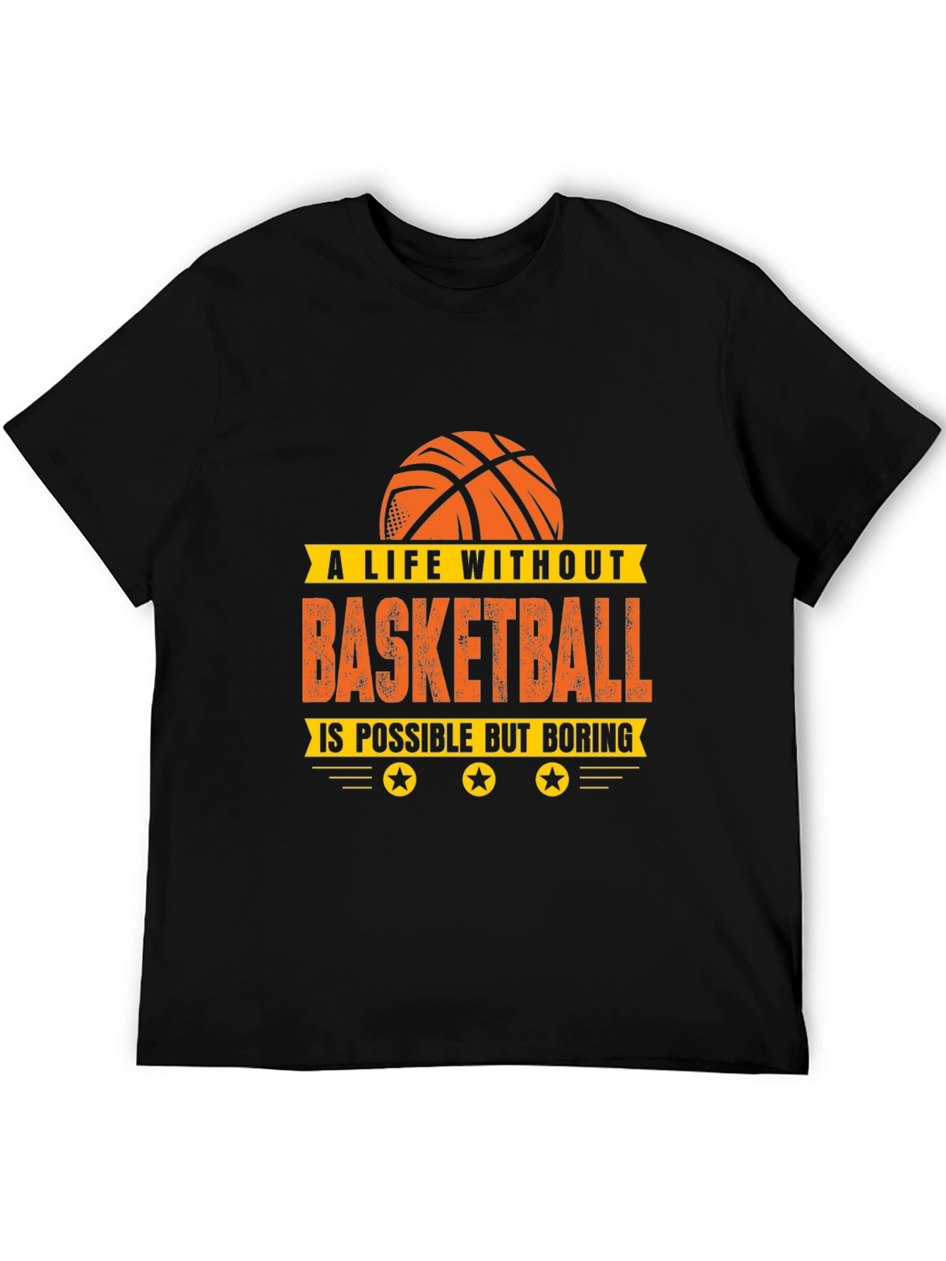 Basketball Life T-Shirt - Unisex Black Tee