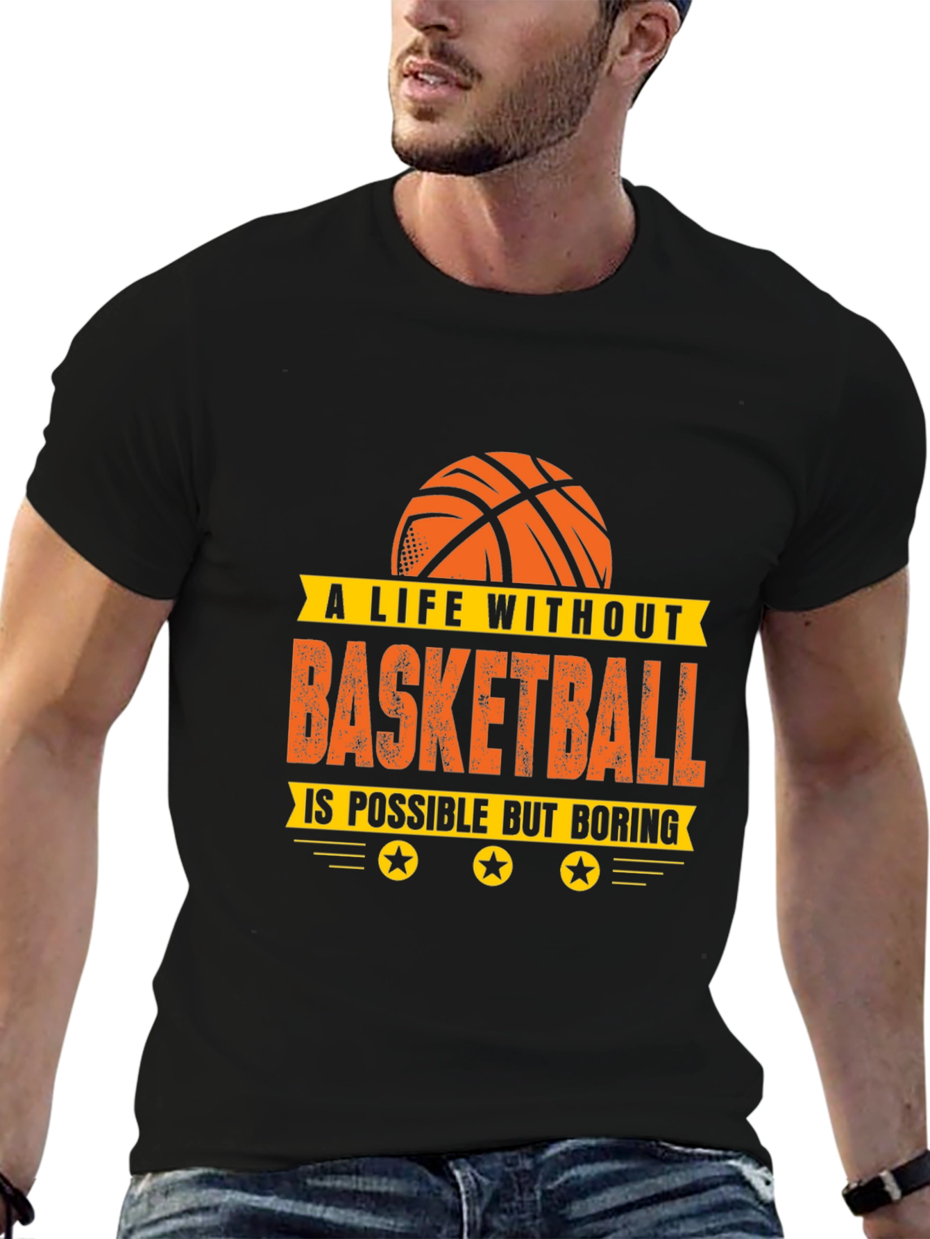 Basketball Life T-Shirt - Unisex Black Tee
