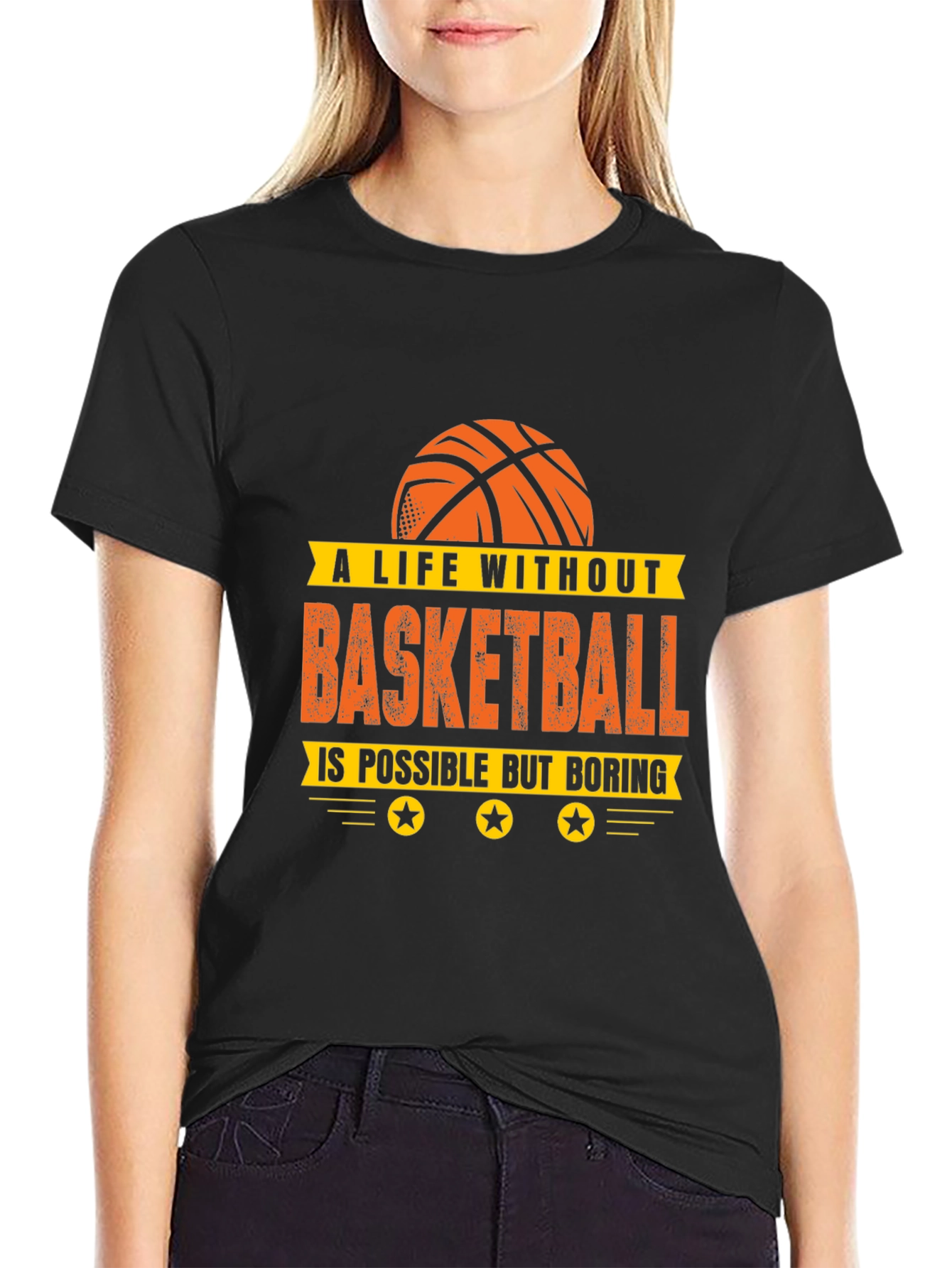 Basketball Life T-Shirt - Unisex Black Tee