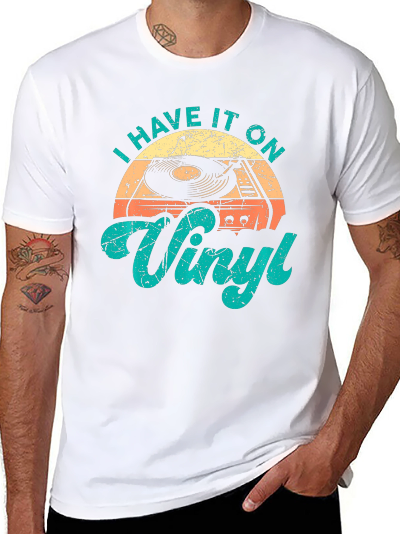 I Have It On Vinyl Retro Style Graphic T-Shirt