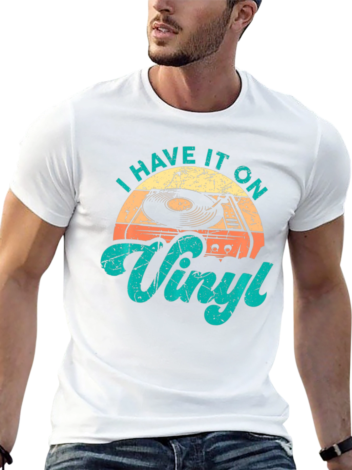 I Have It On Vinyl Retro Style Graphic T-Shirt