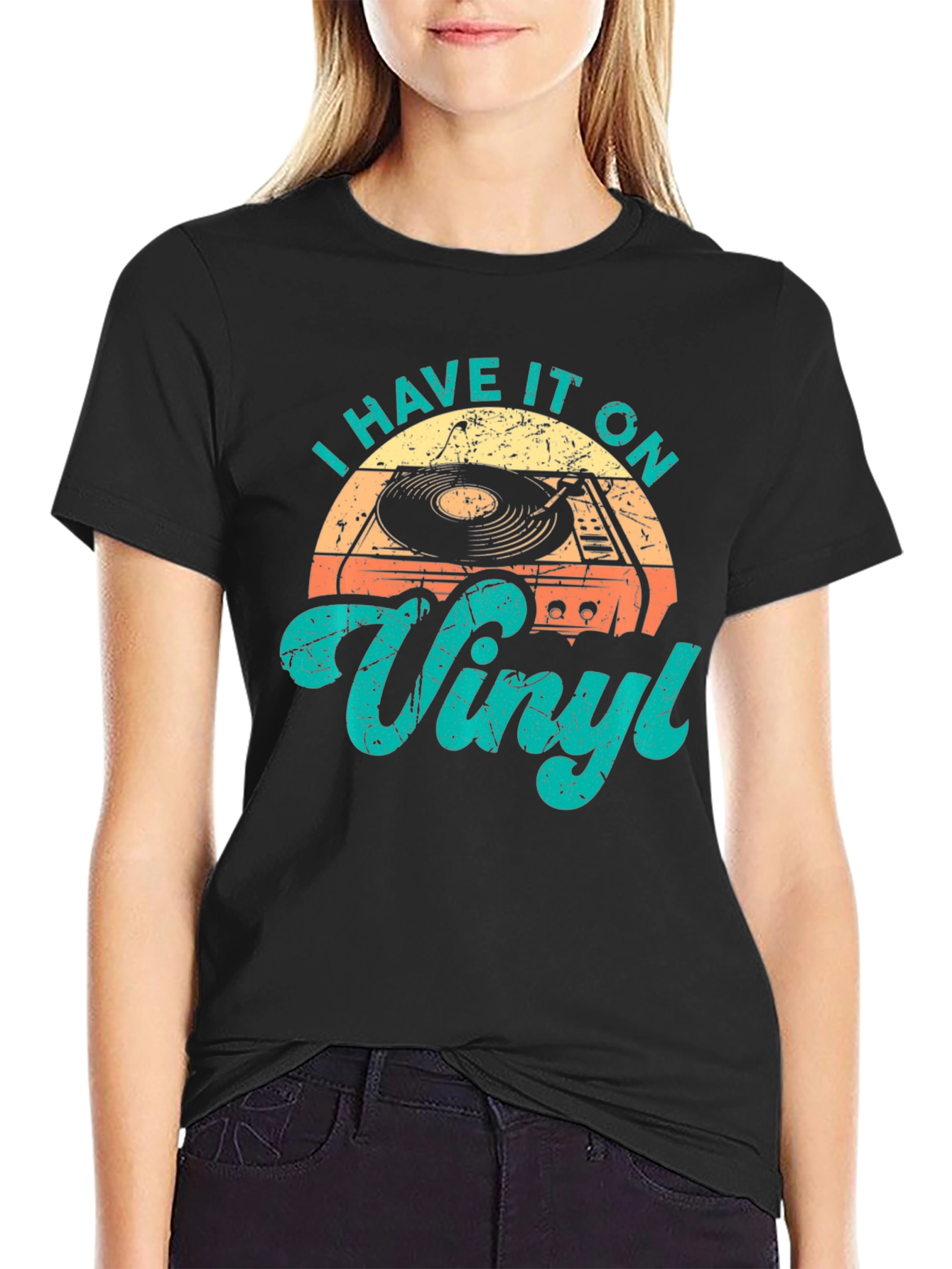 I Have It On Vinyl Retro Style Graphic T-Shirt